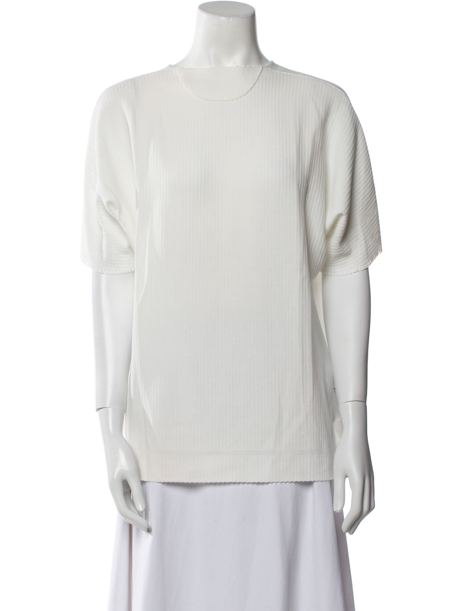 Issey Miyake Crew Neck Short Sleeve T-Shirt