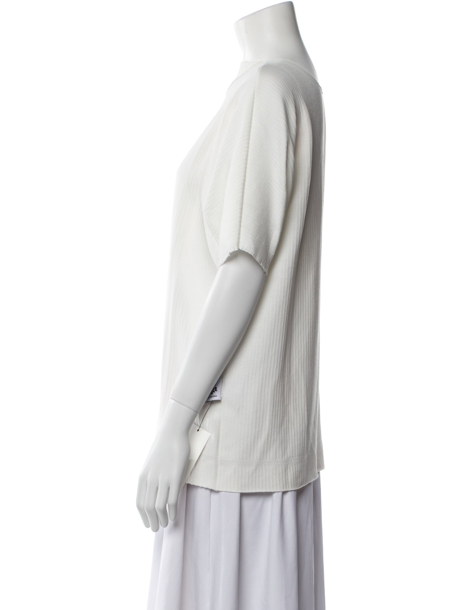 Issey Miyake Crew Neck Short Sleeve T-Shirt