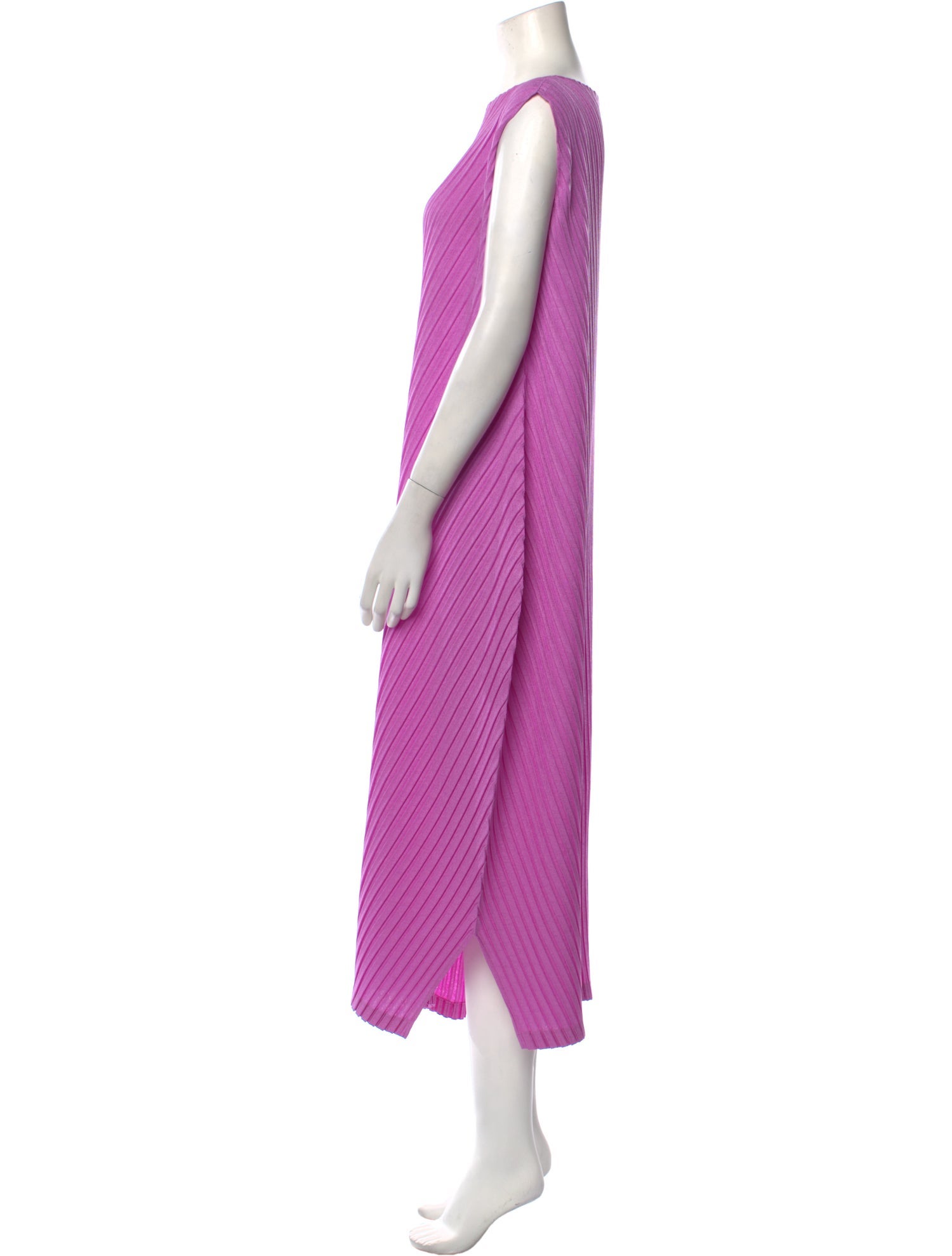 Issey Miyake Bateau Neckline Long Dress