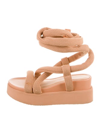 Issey Miyake Leather Espadrilles