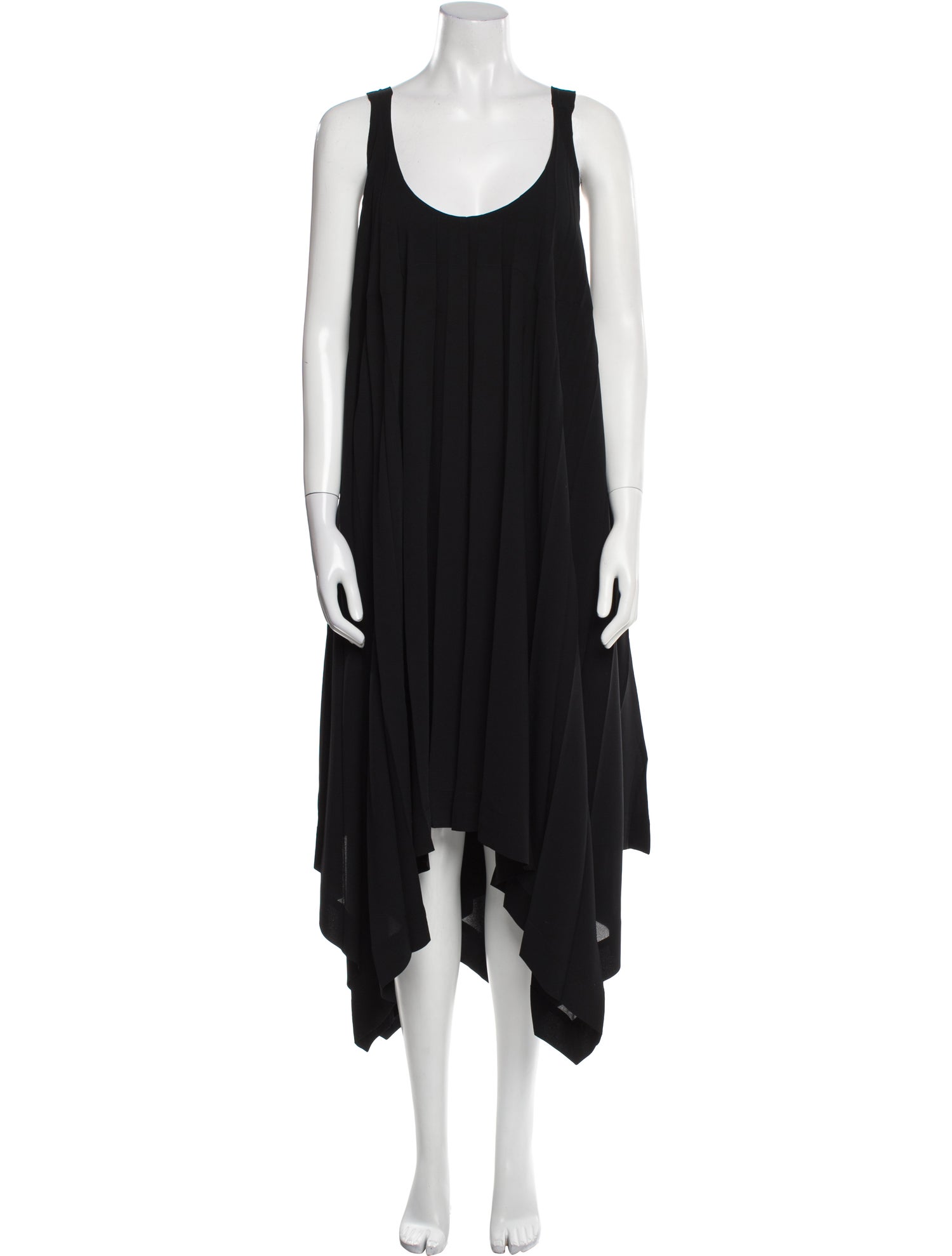 Issey Miyake Scoop Neck Long Dress