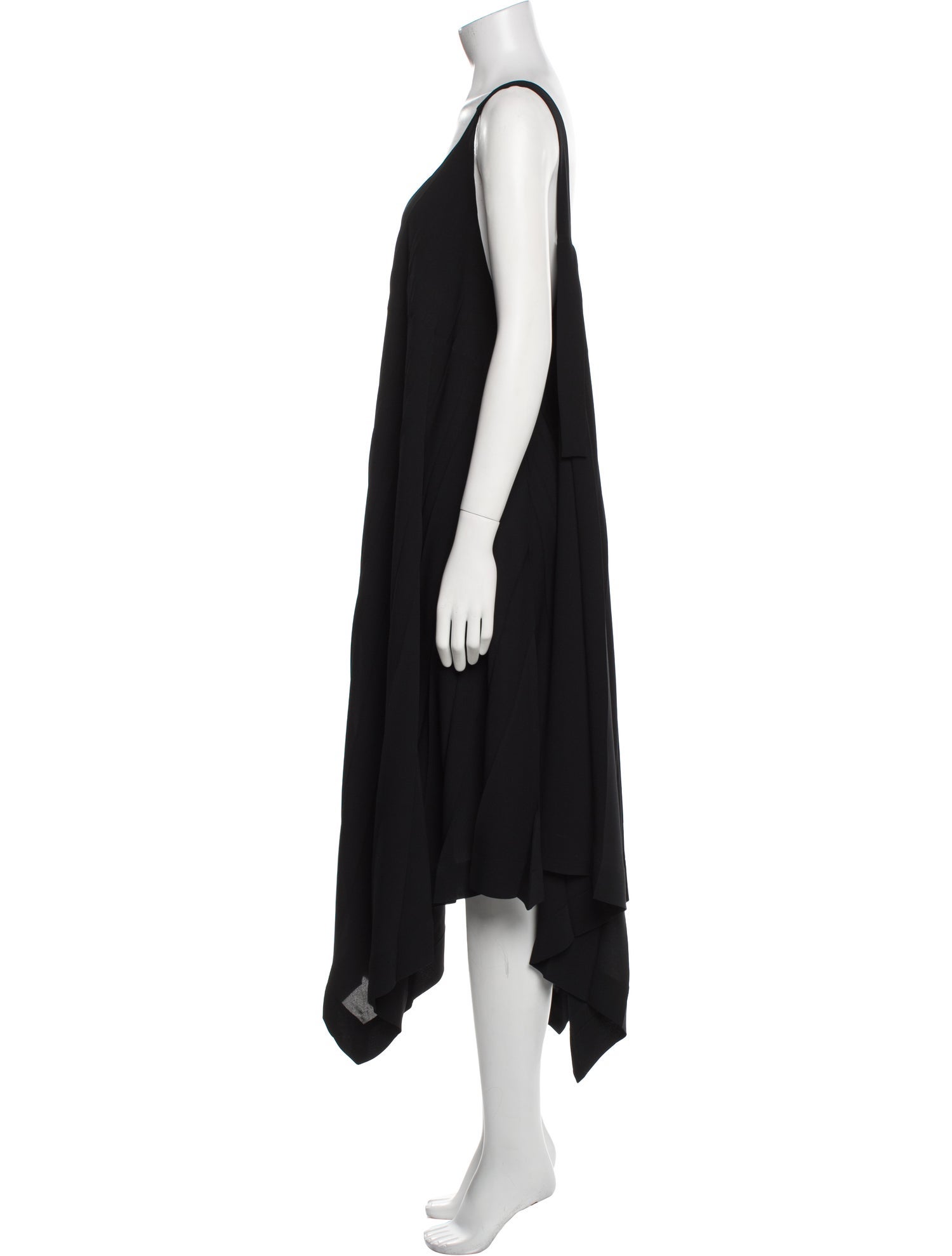 Issey Miyake Scoop Neck Long Dress