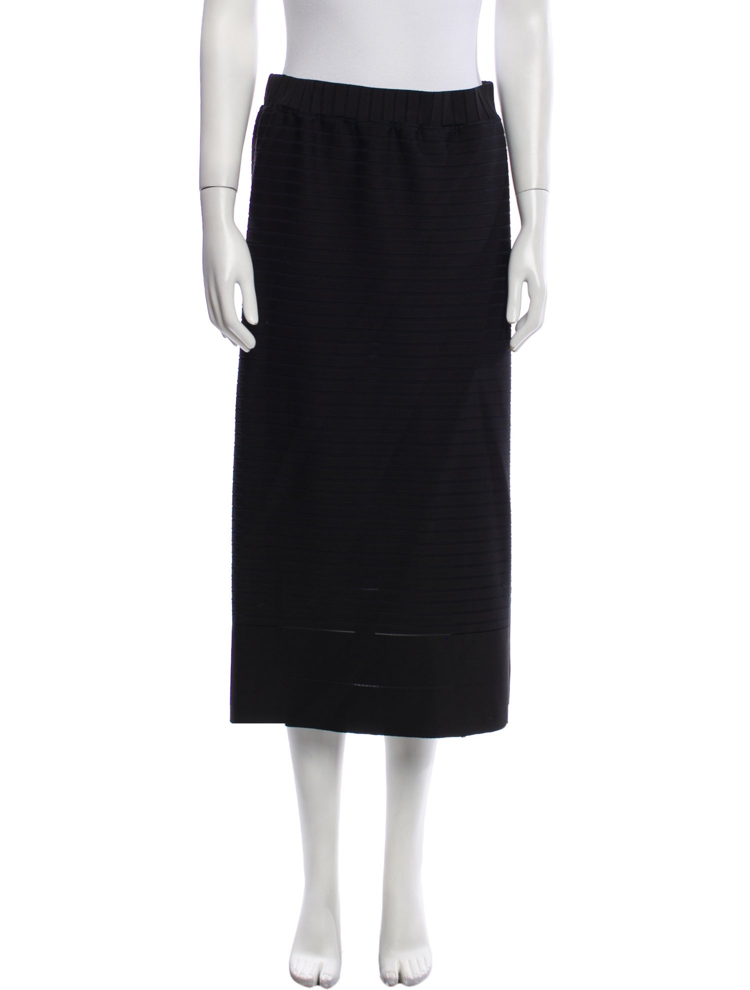 Issey Miyake Wool Midi Length Skirt