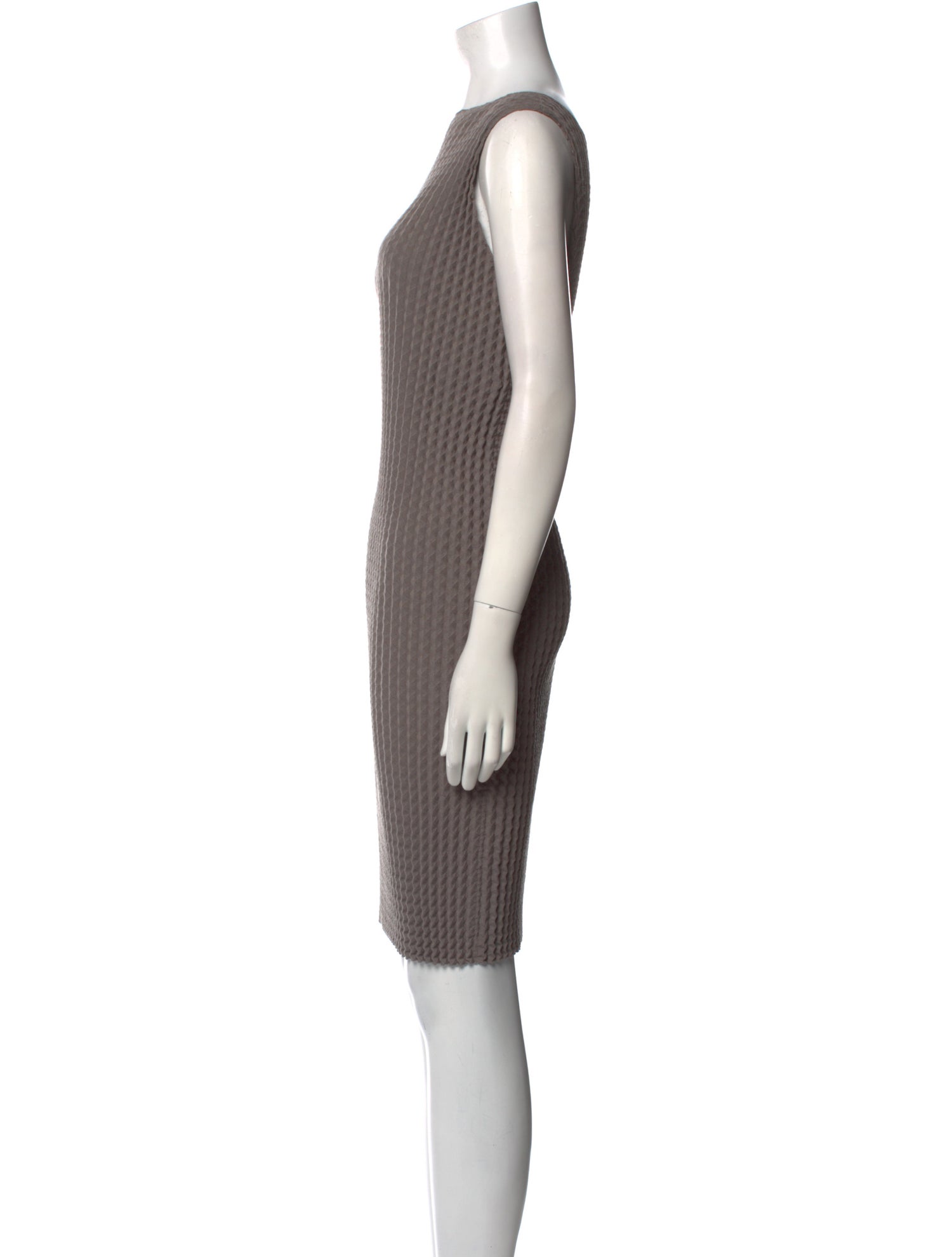 Issey Miyake Striped Knee-Length Dress w/ Tags