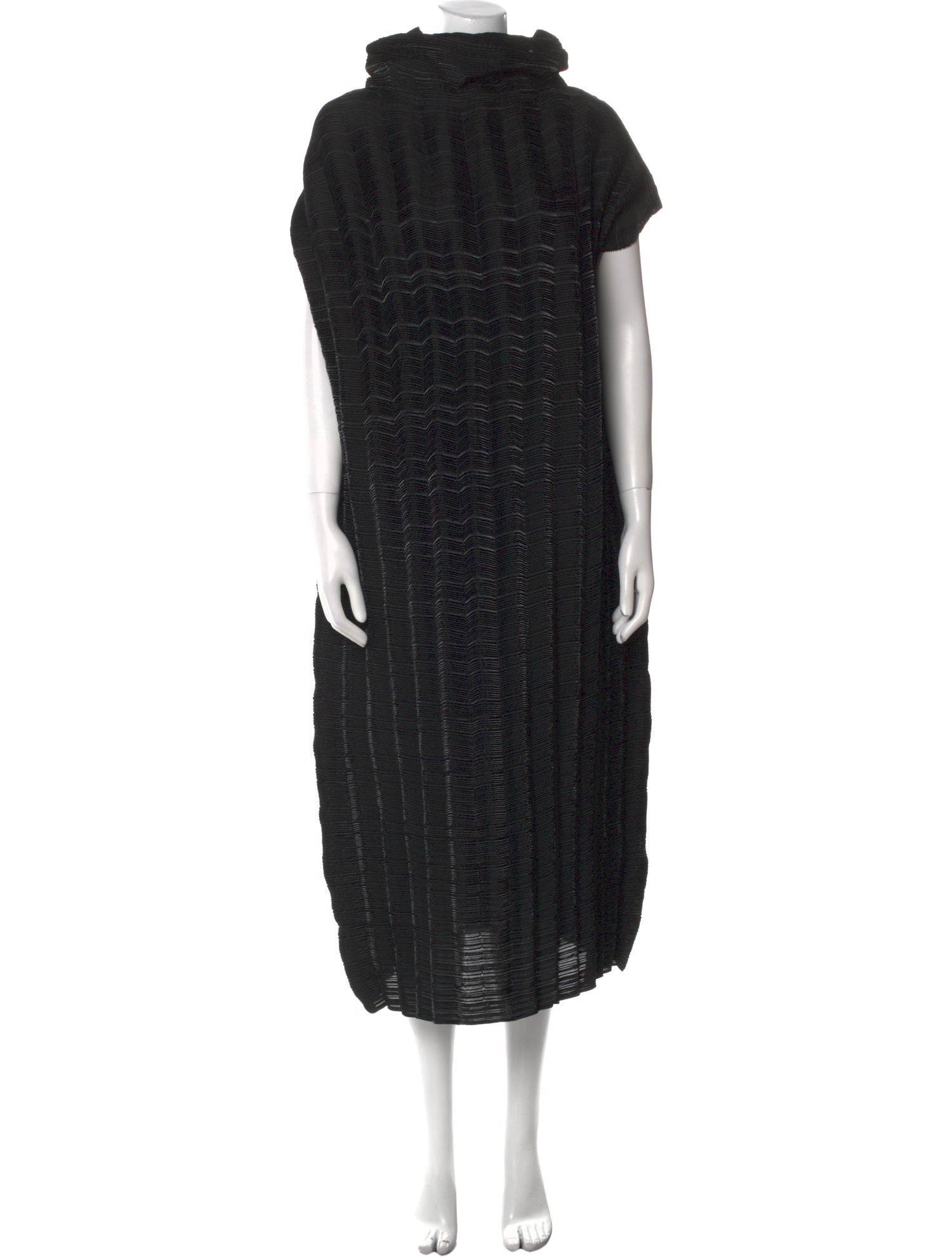 Issey Miyake Turtleneck Long Dress