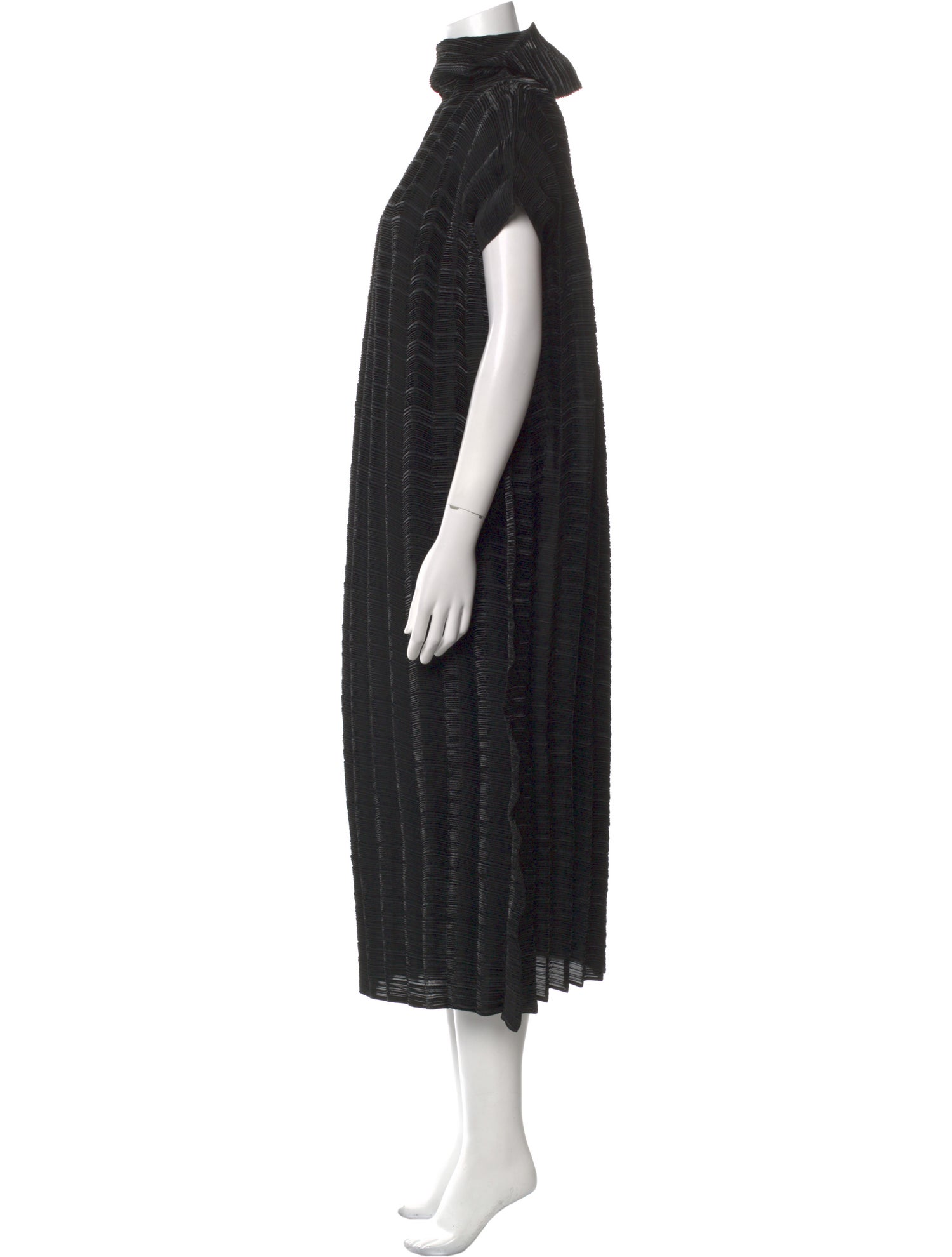 Issey Miyake Turtleneck Long Dress