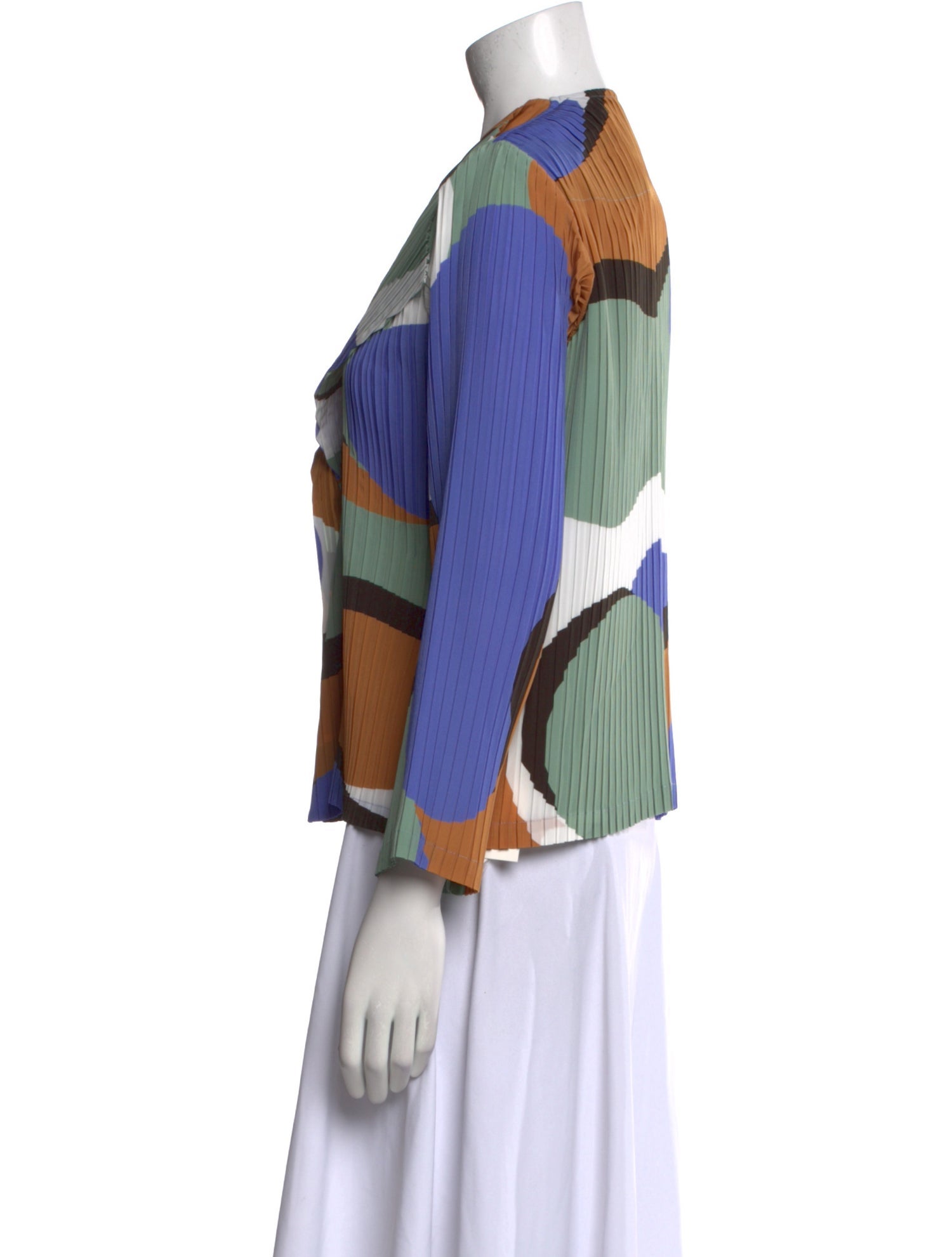 Issey Miyake 2020 Printed Blouse w/ Tags