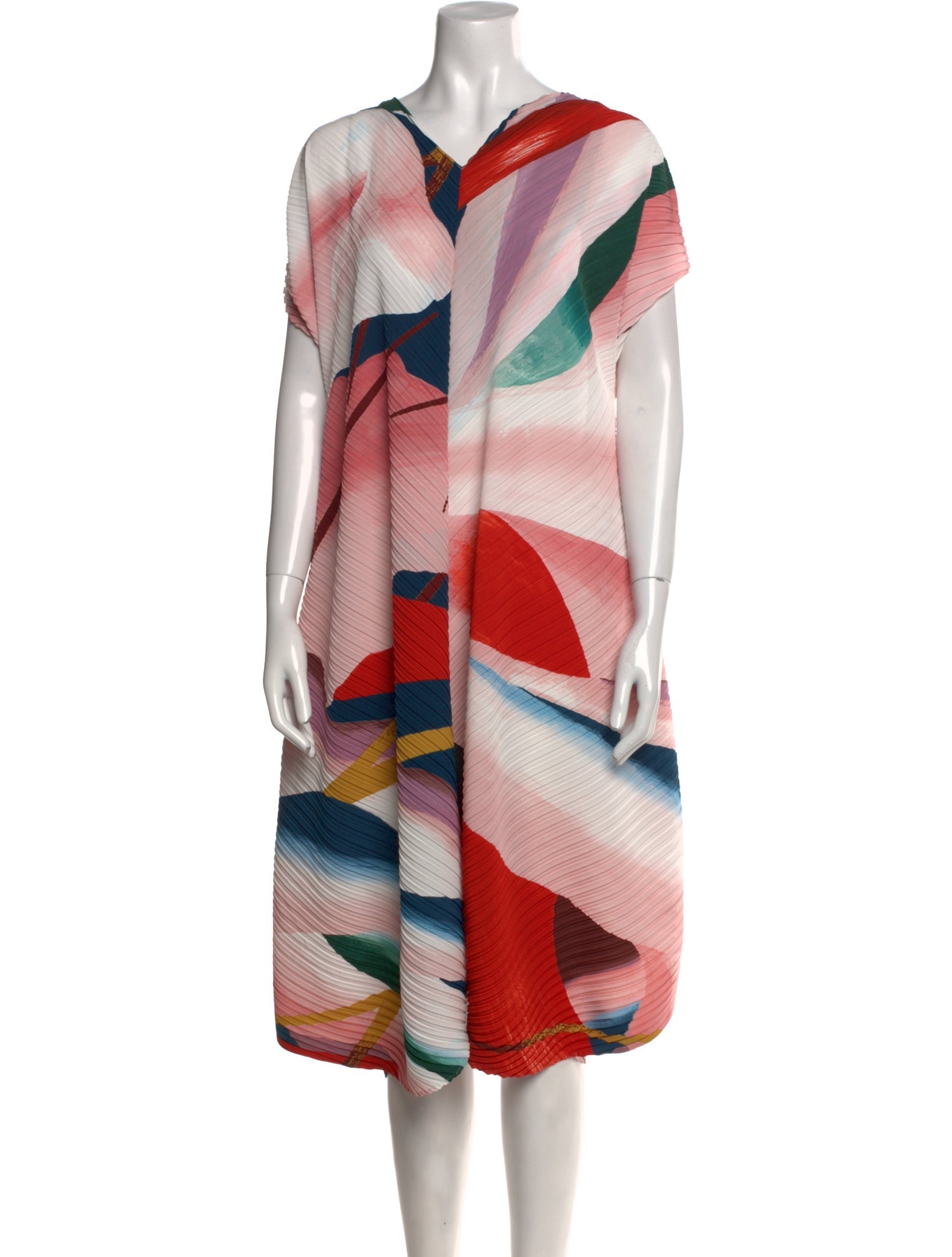 Issey Miyake Printed Knee-Length Dress