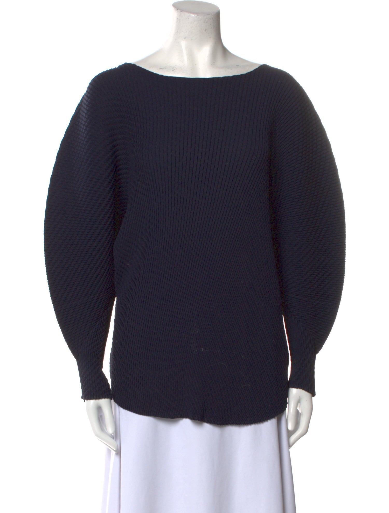 Issey Miyake Bateau Neckline Long Sleeve Sweatshirt