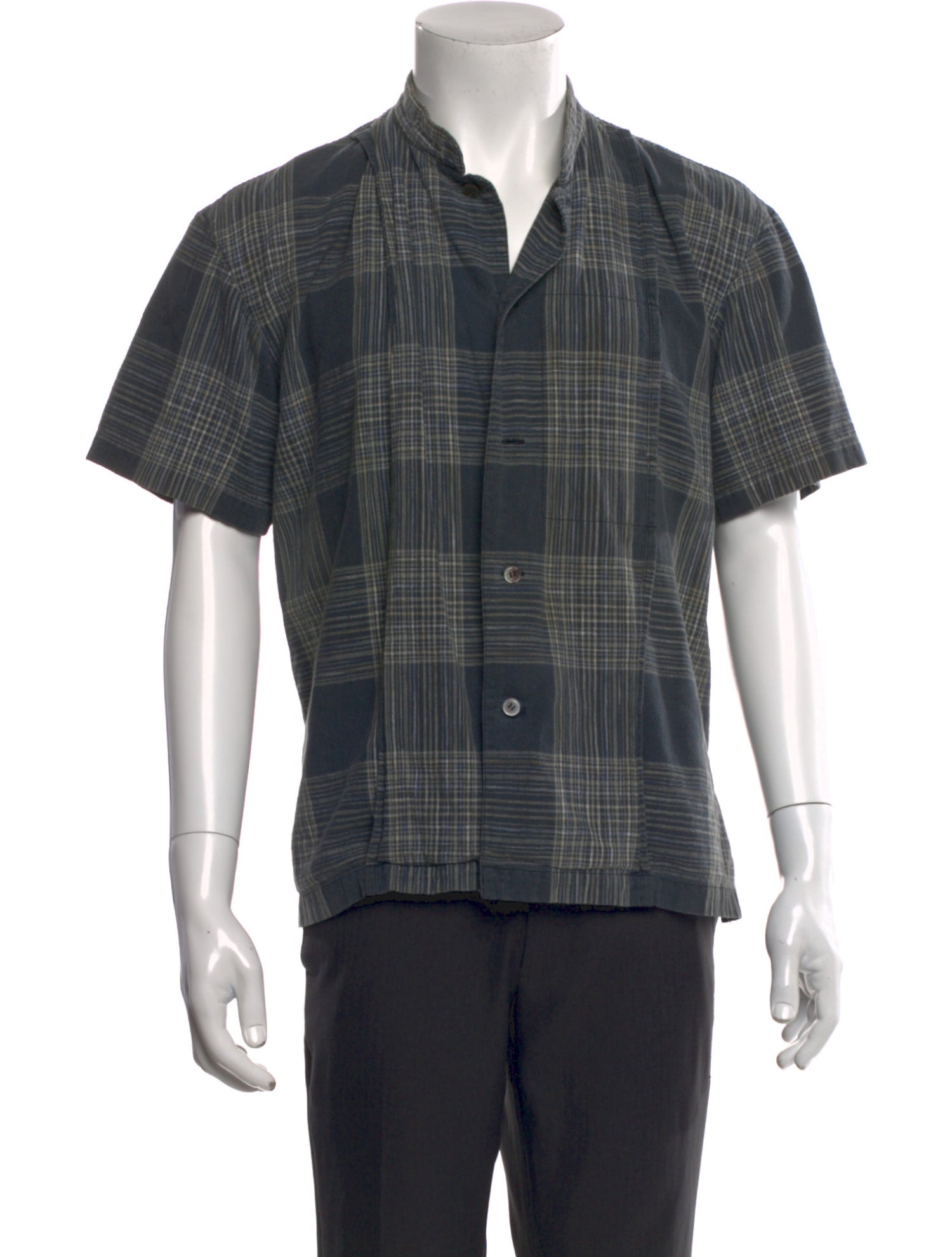 Issey Miyake Vintage Plaid Print Shirt