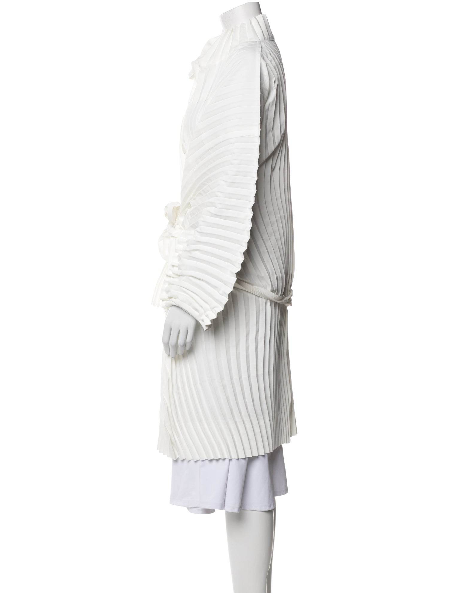 Issey Miyake Striped Long Sleeve Tunic