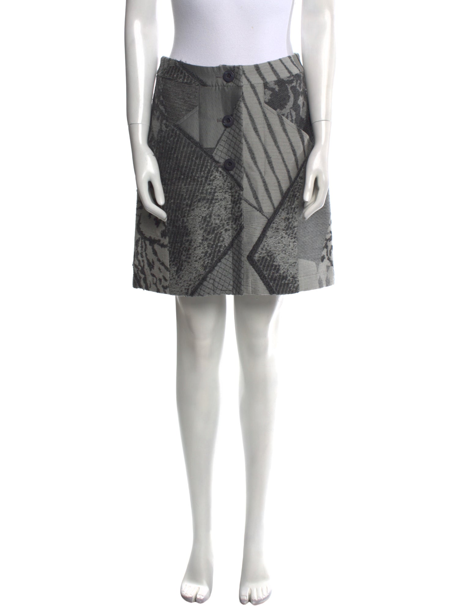 Issey Miyake Wool Mini Skirt