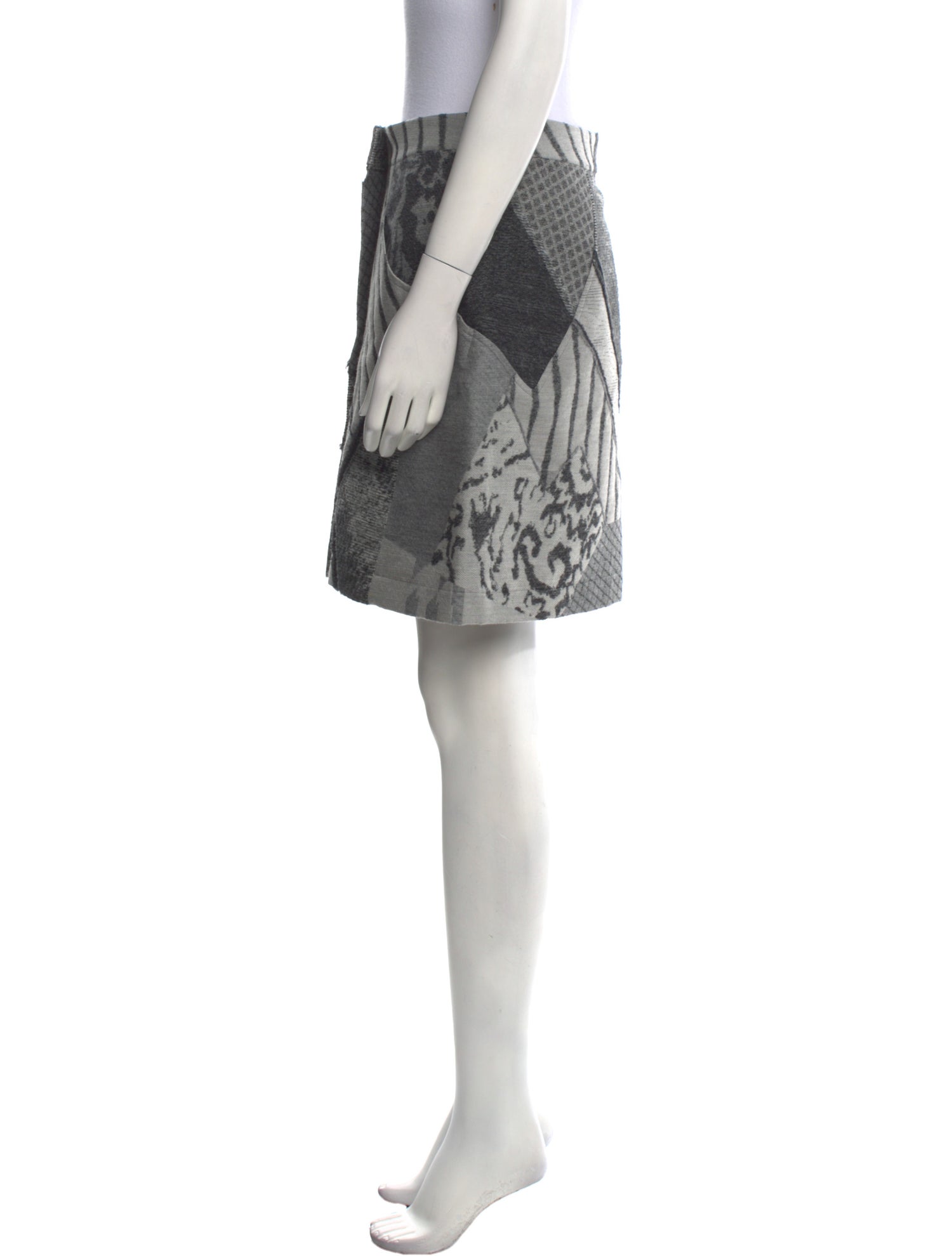 Issey Miyake Wool Mini Skirt