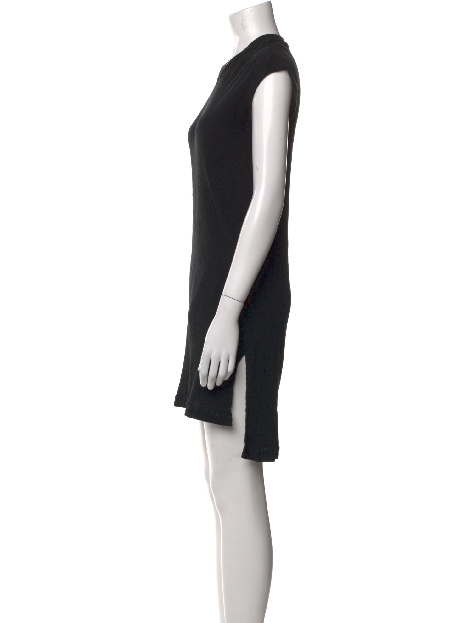 Issey Miyake Crew Neck Mini Dress