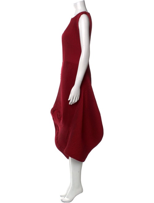 Issey Miyake Bateau Neckline Long Dress