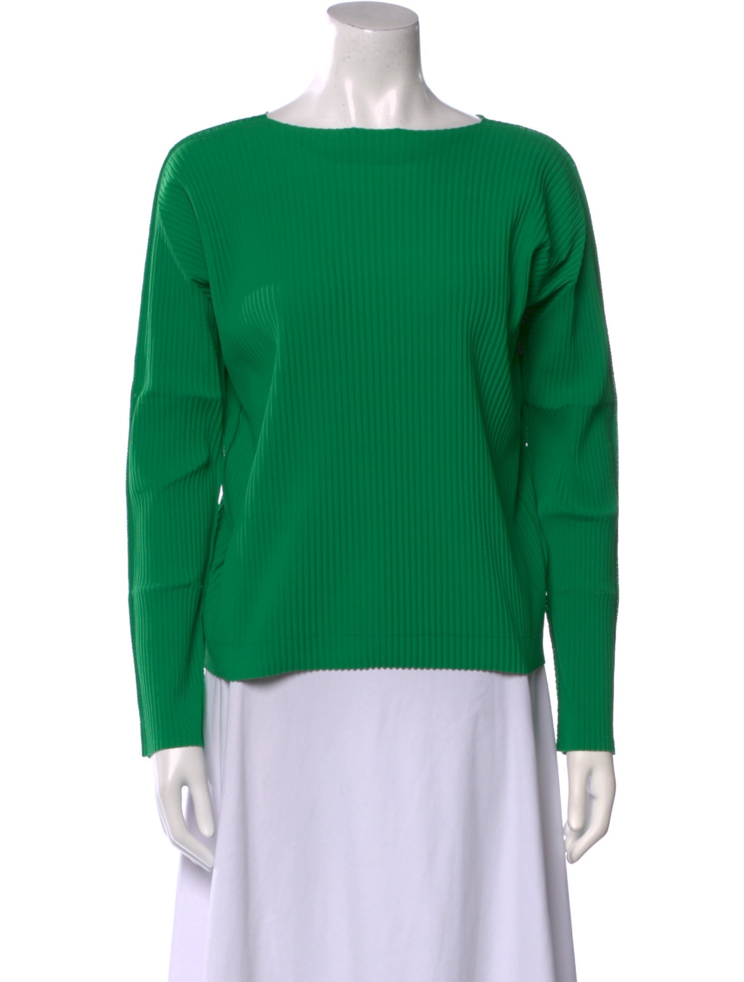 Issey Miyake Bateau Neckline Long Sleeve Sweatshirt