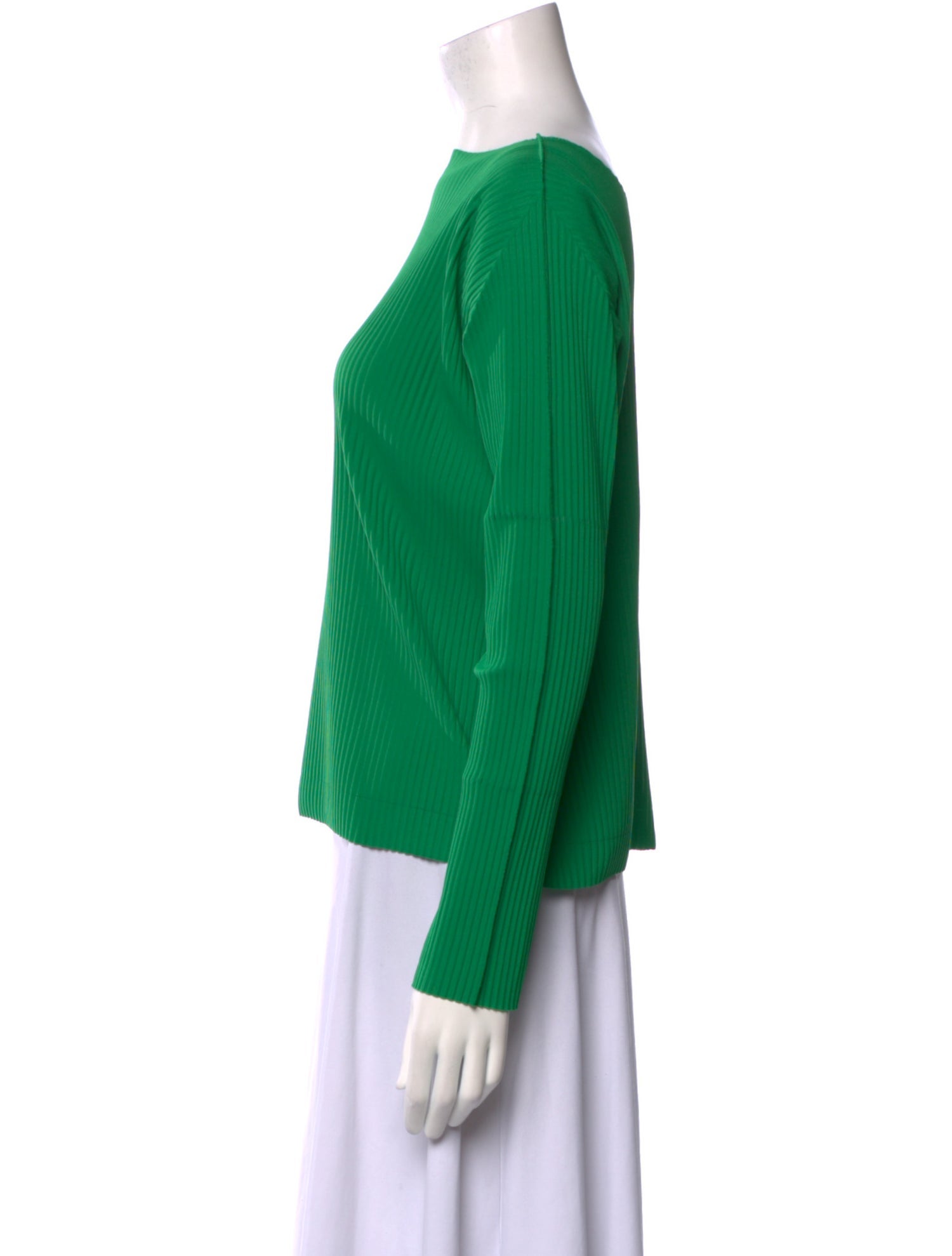 Issey Miyake Bateau Neckline Long Sleeve Sweatshirt