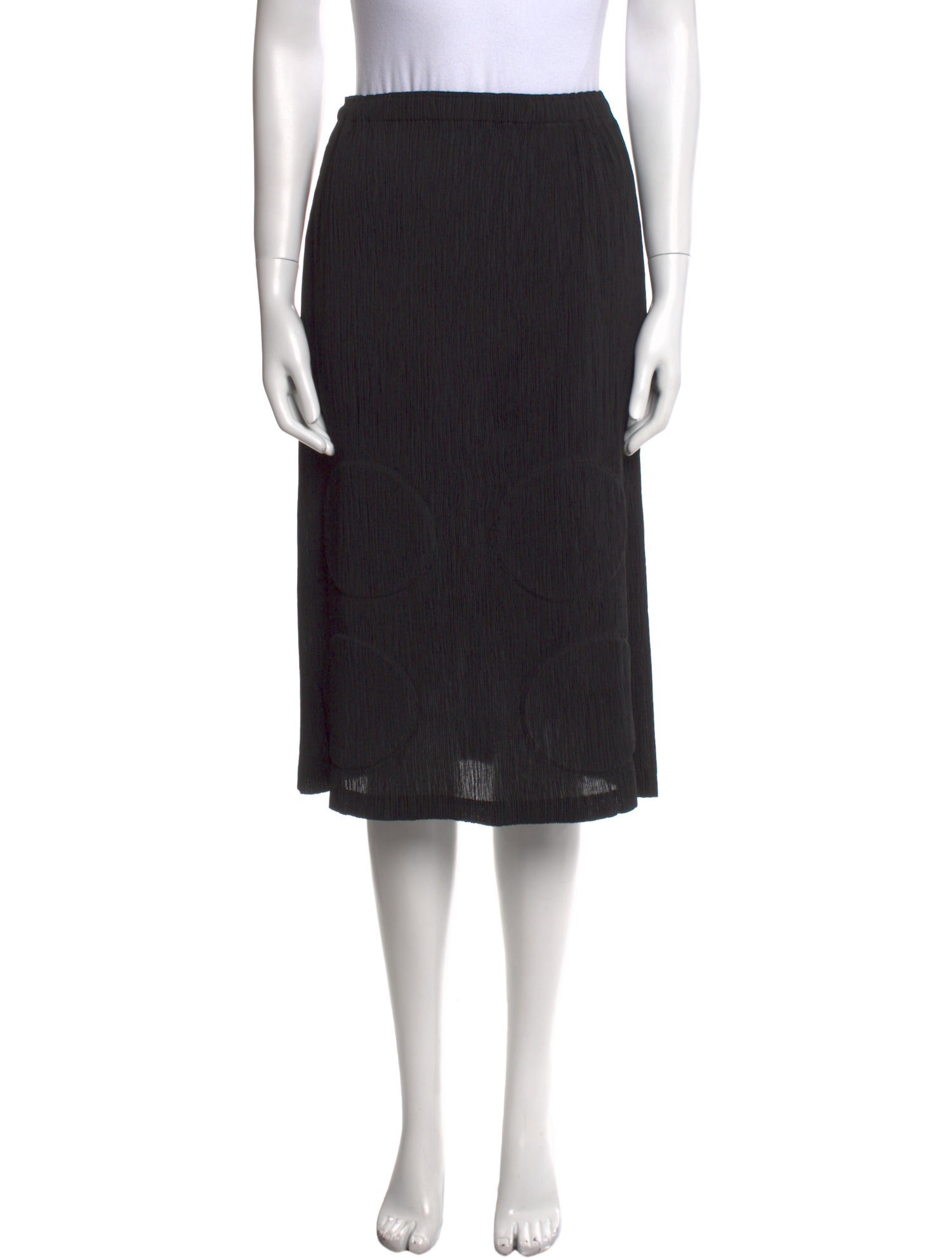 Issey Miyake Ruffle Embellishment Knee-Length Skirt