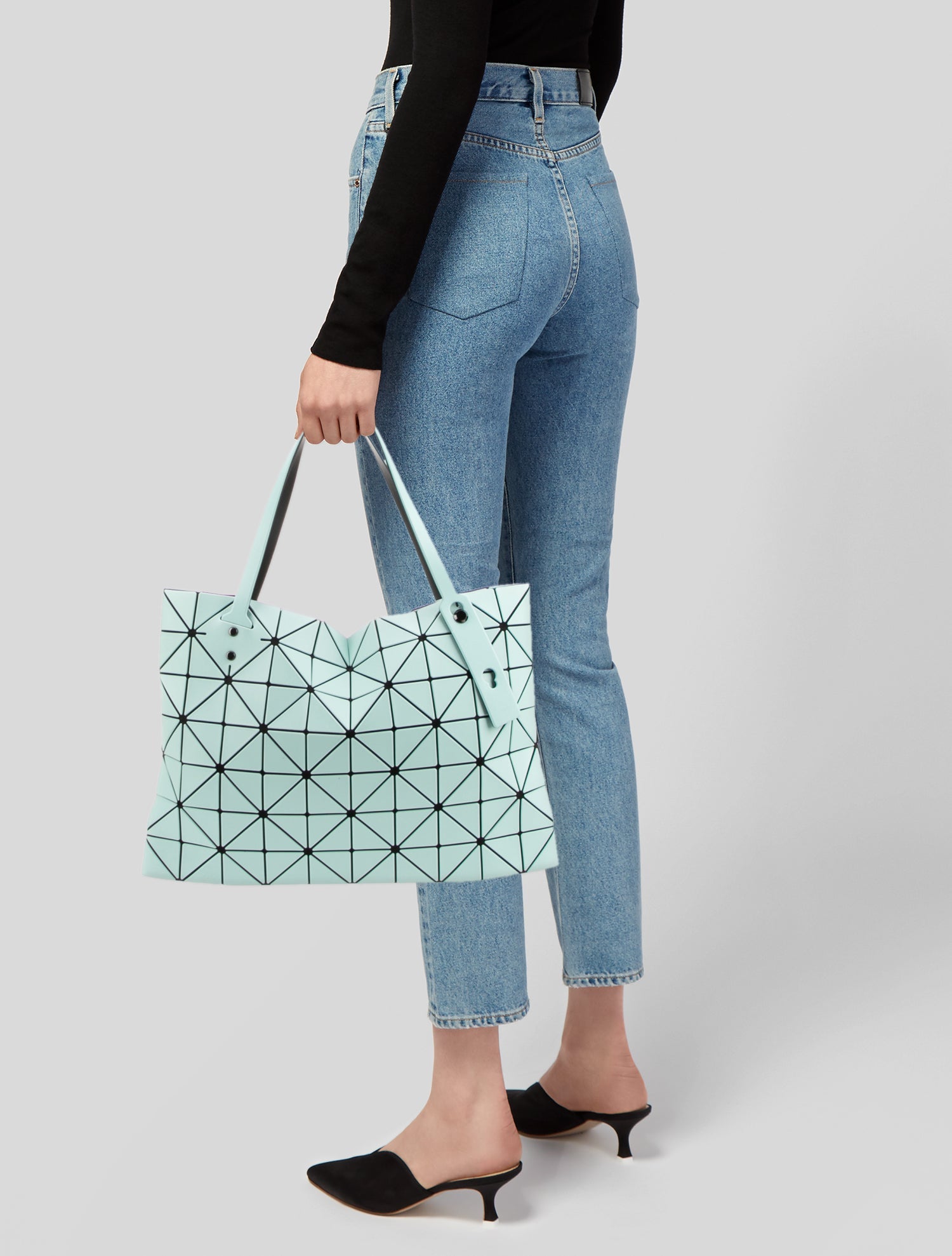 Issey Miyake PVC Top Handle Bag