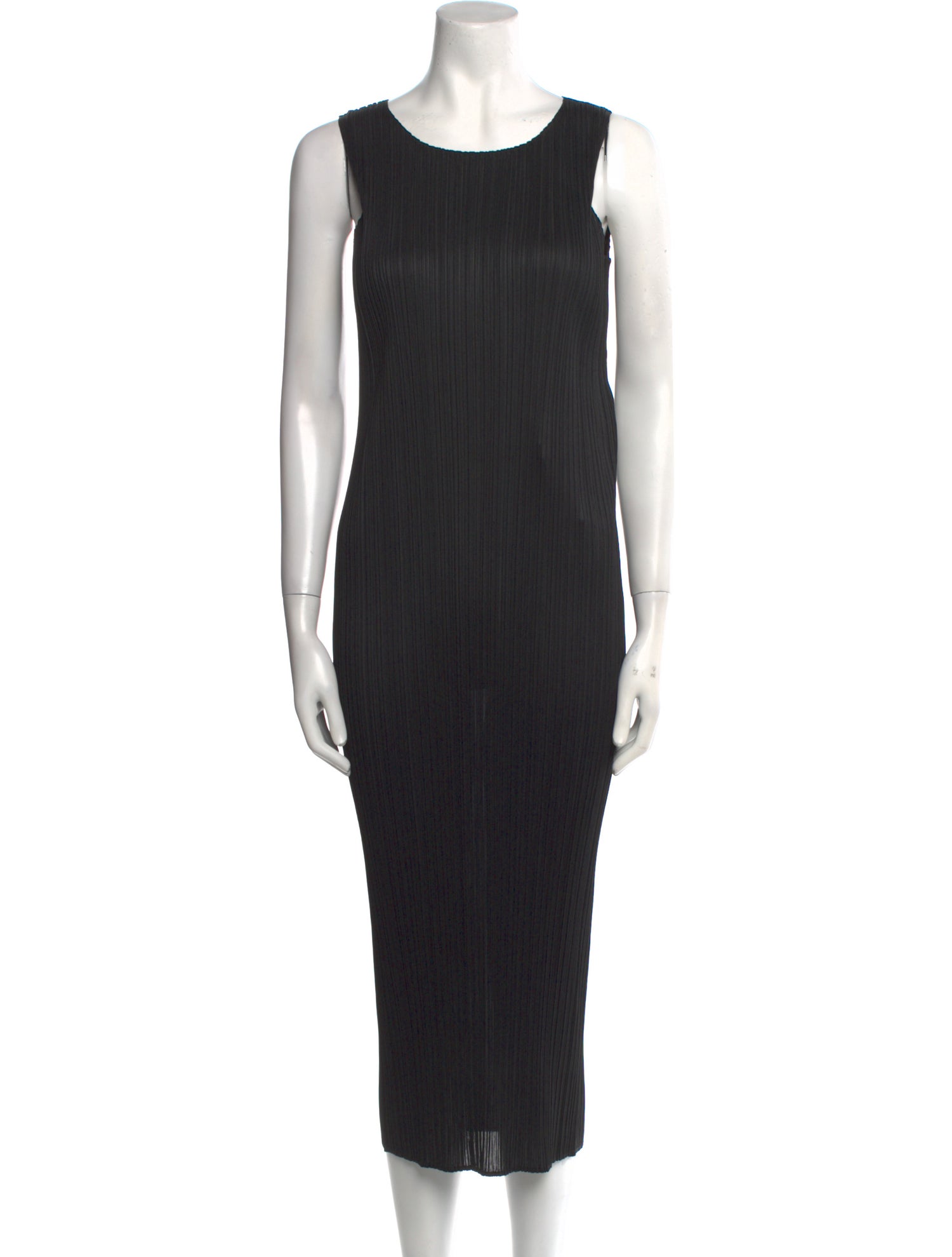 Issey Miyake Scoop Neck Long Dress
