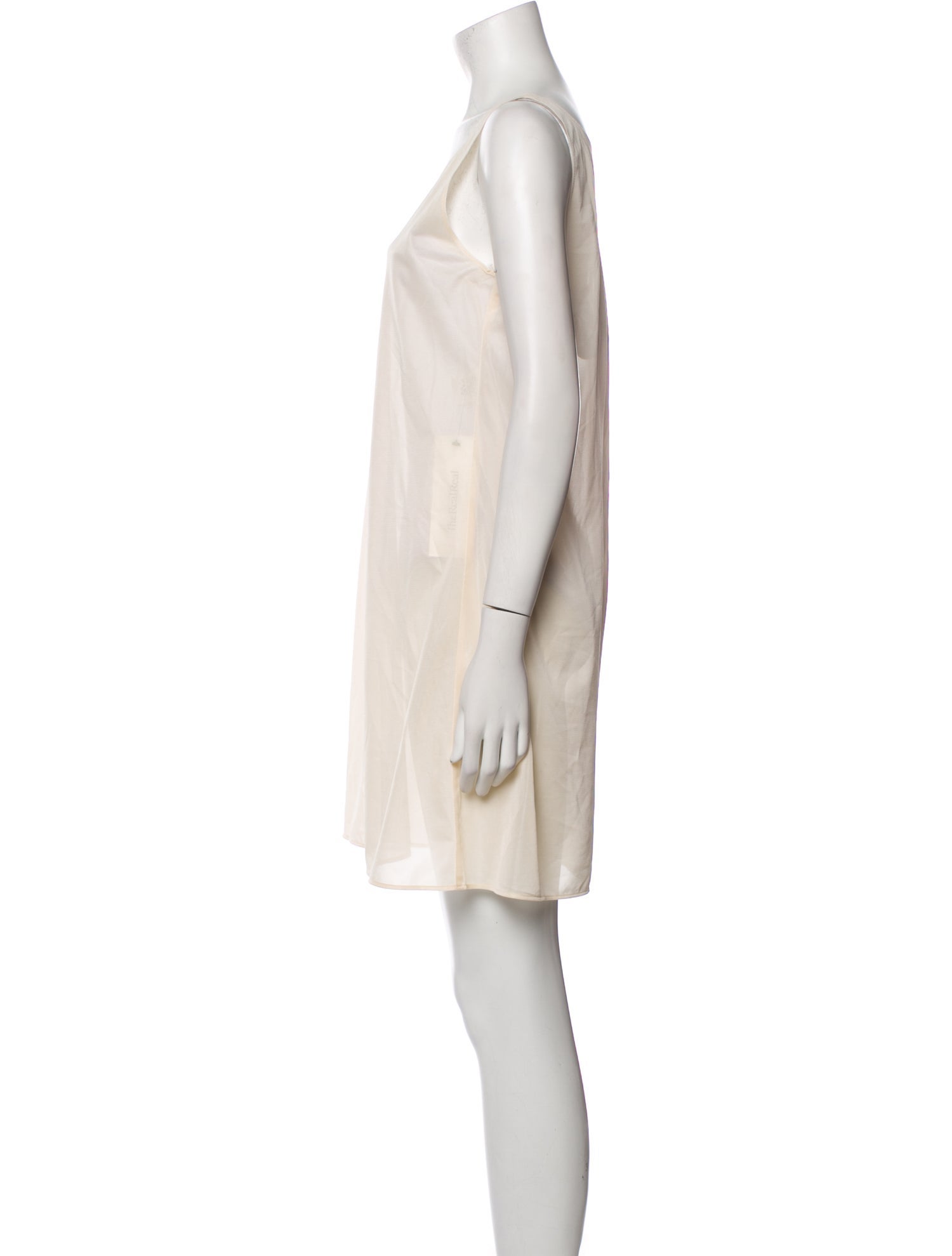 Issey Miyake Cowl Neck Mini Dress