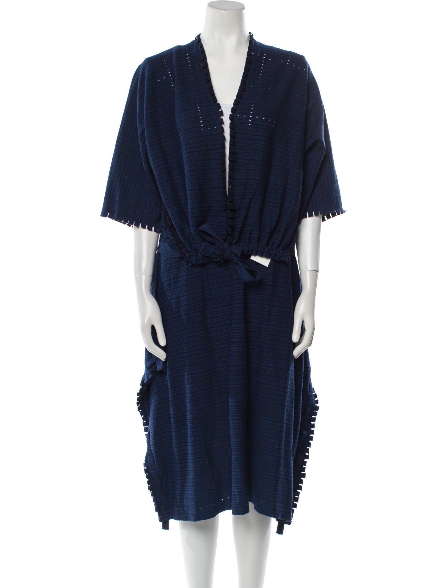 Issey Miyake Fringe Trim Accent Skirt Set