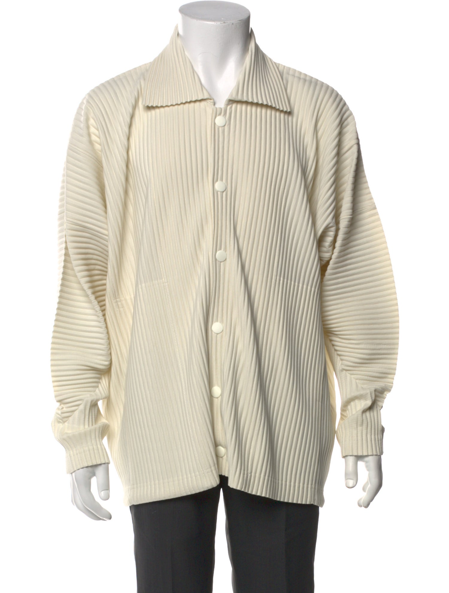 Issey Miyake Striped Long Sleeve Shirt