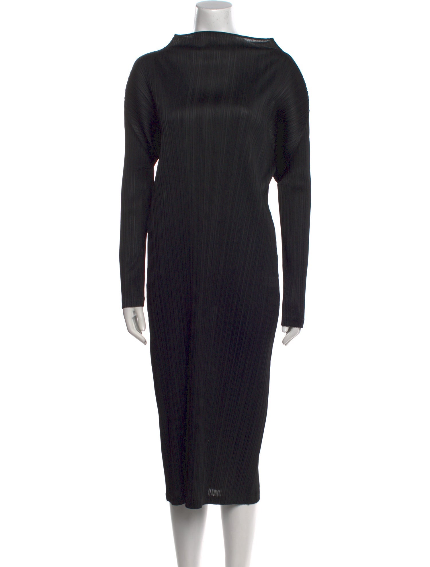 Issey Miyake Turtleneck Midi Length Dress