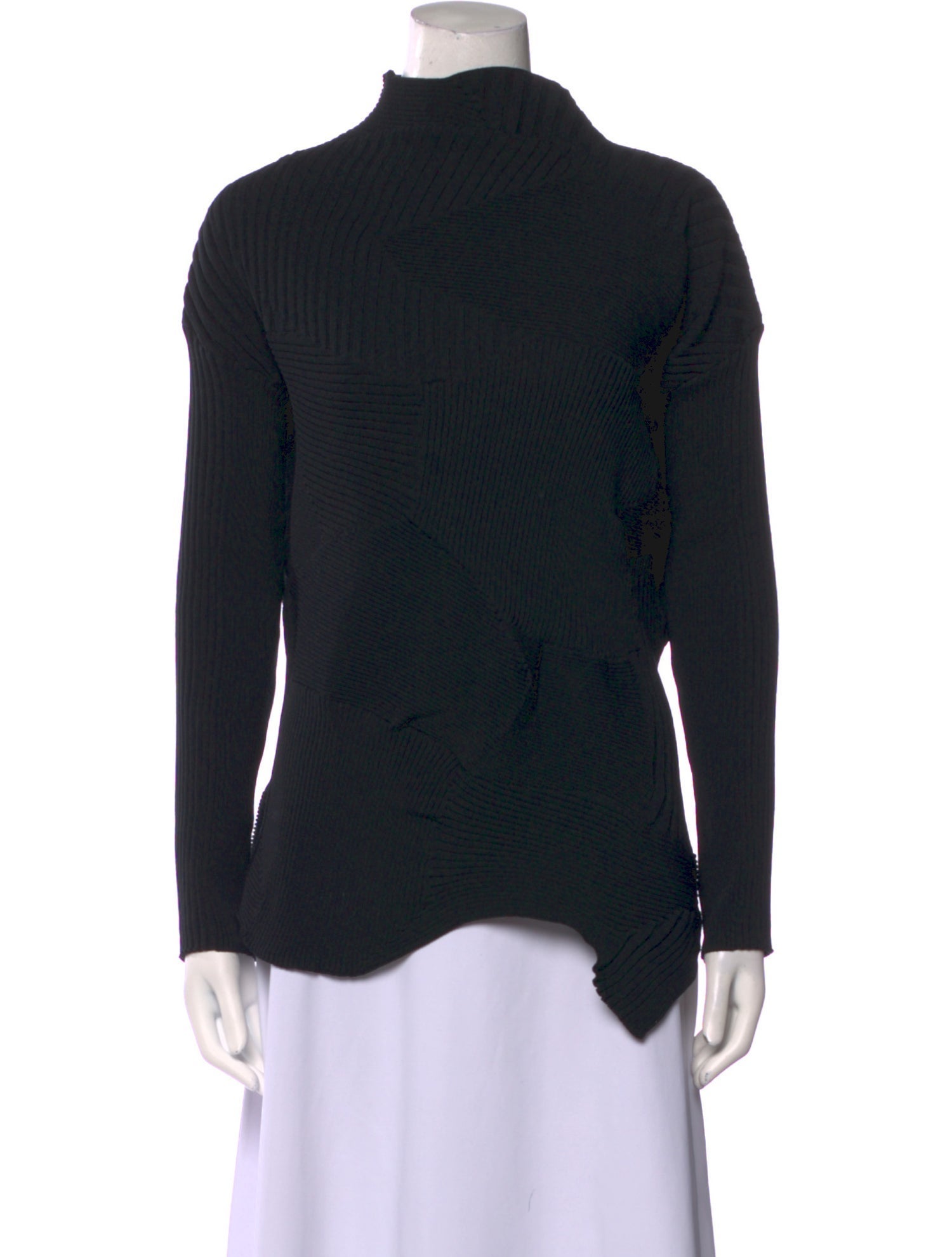 Issey Miyake Mock Neck Sweater