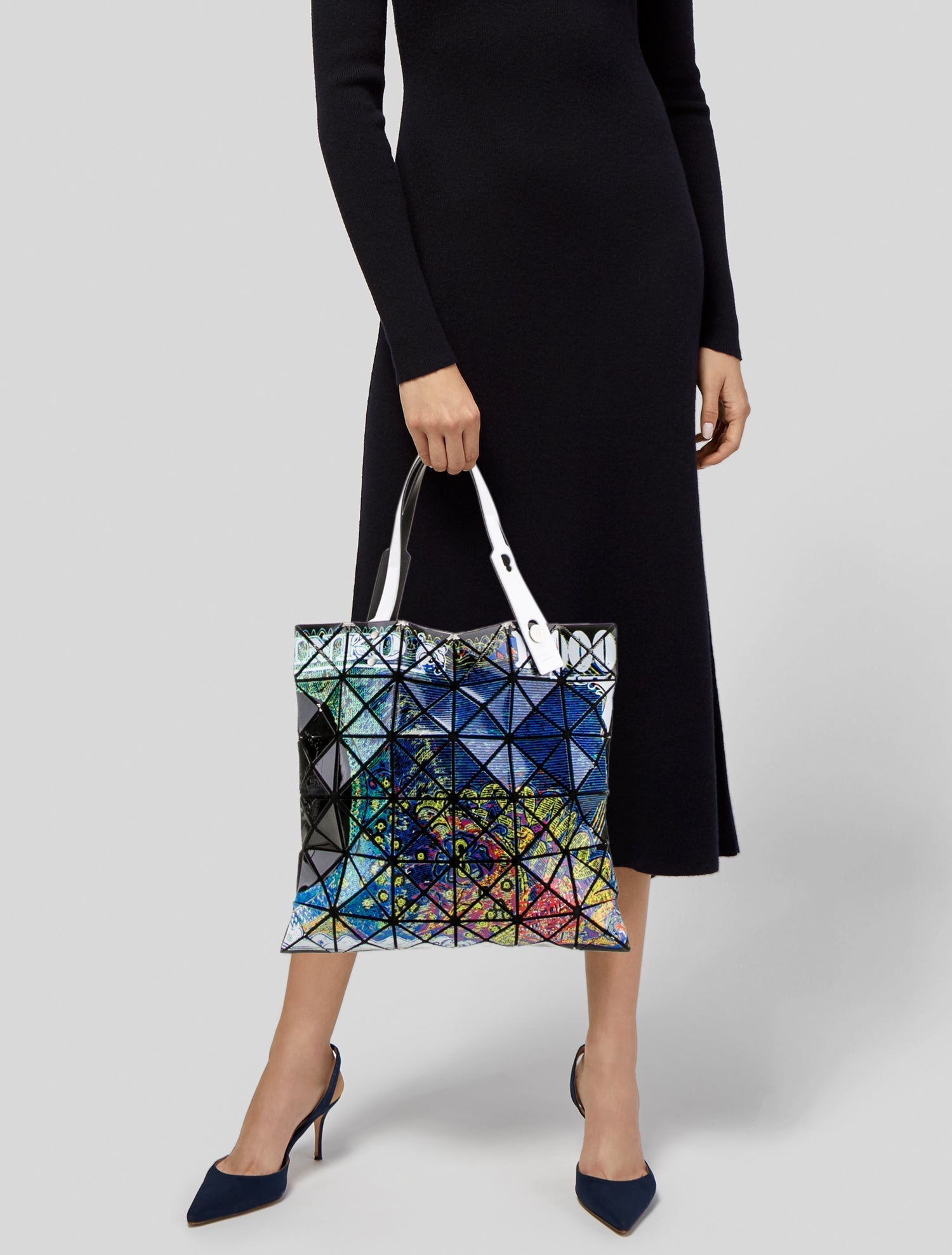Issey Miyake Patent Leather Tote