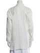 Issey Miyake Long Sleeve Button-Up Top