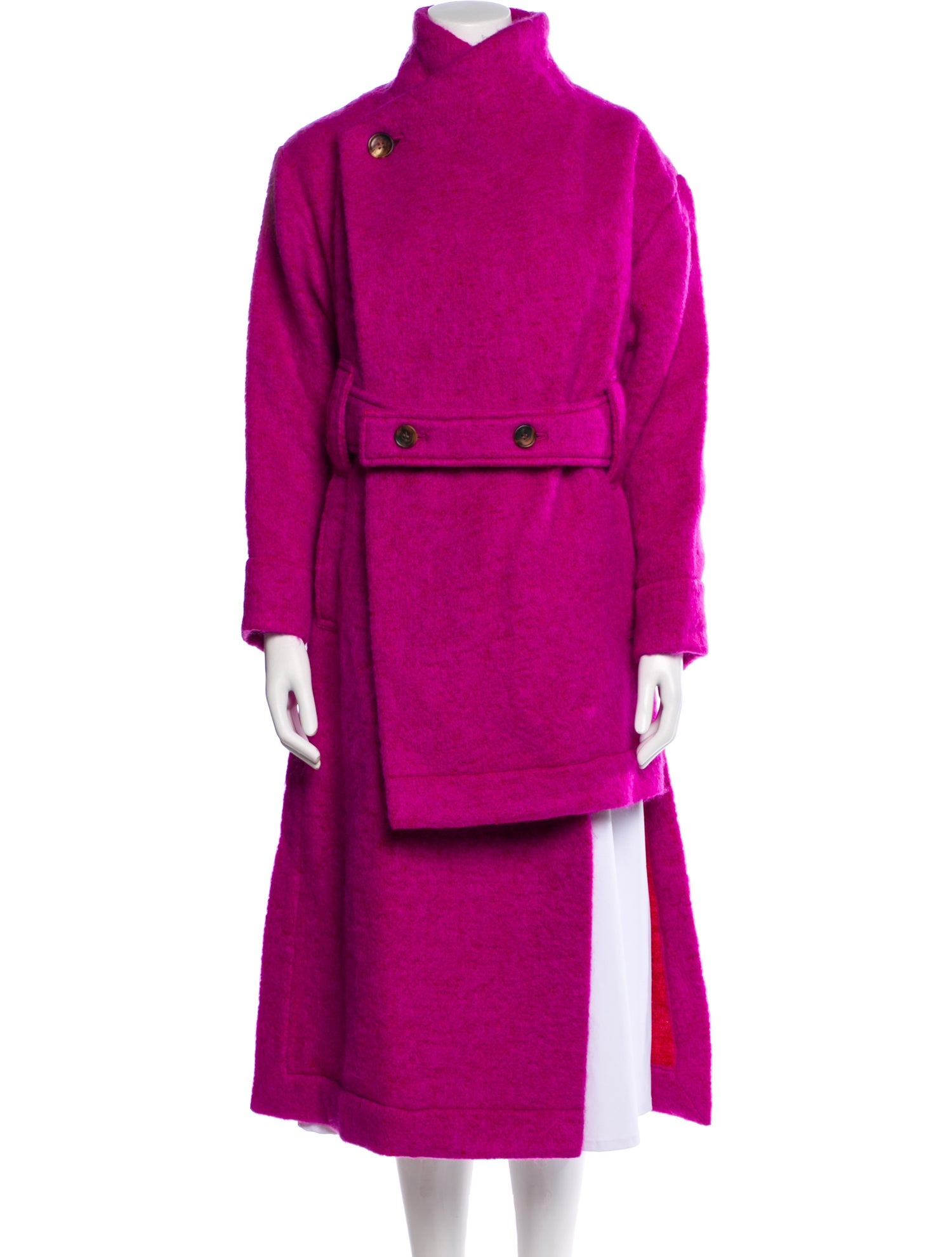 Moschino Couture Shoe Print Knee-Length Coat - Grey Coats