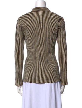 Issey Miyake 1998 Striped Button-Up Top