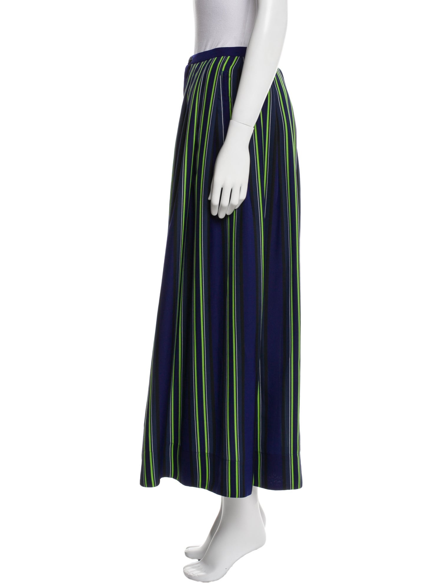 Issey Miyake Striped Wide Leg Pants