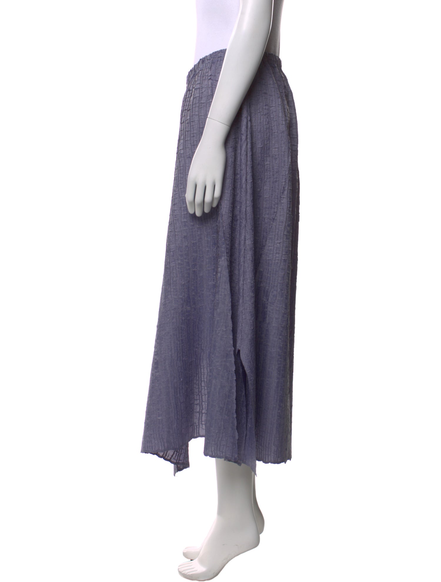 Issey Miyake Pleated Accents Midi Length Skirt