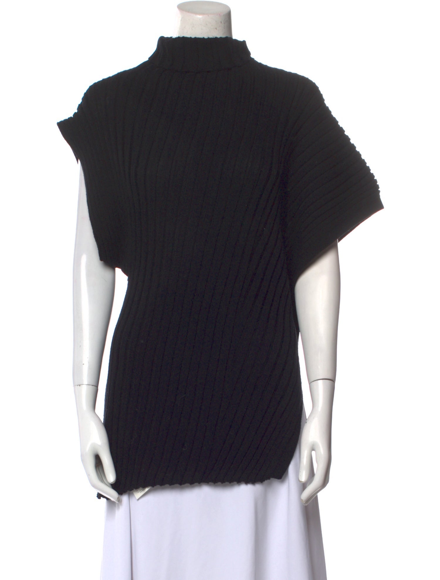 Issey Miyake Wool Mock Neck Sweater