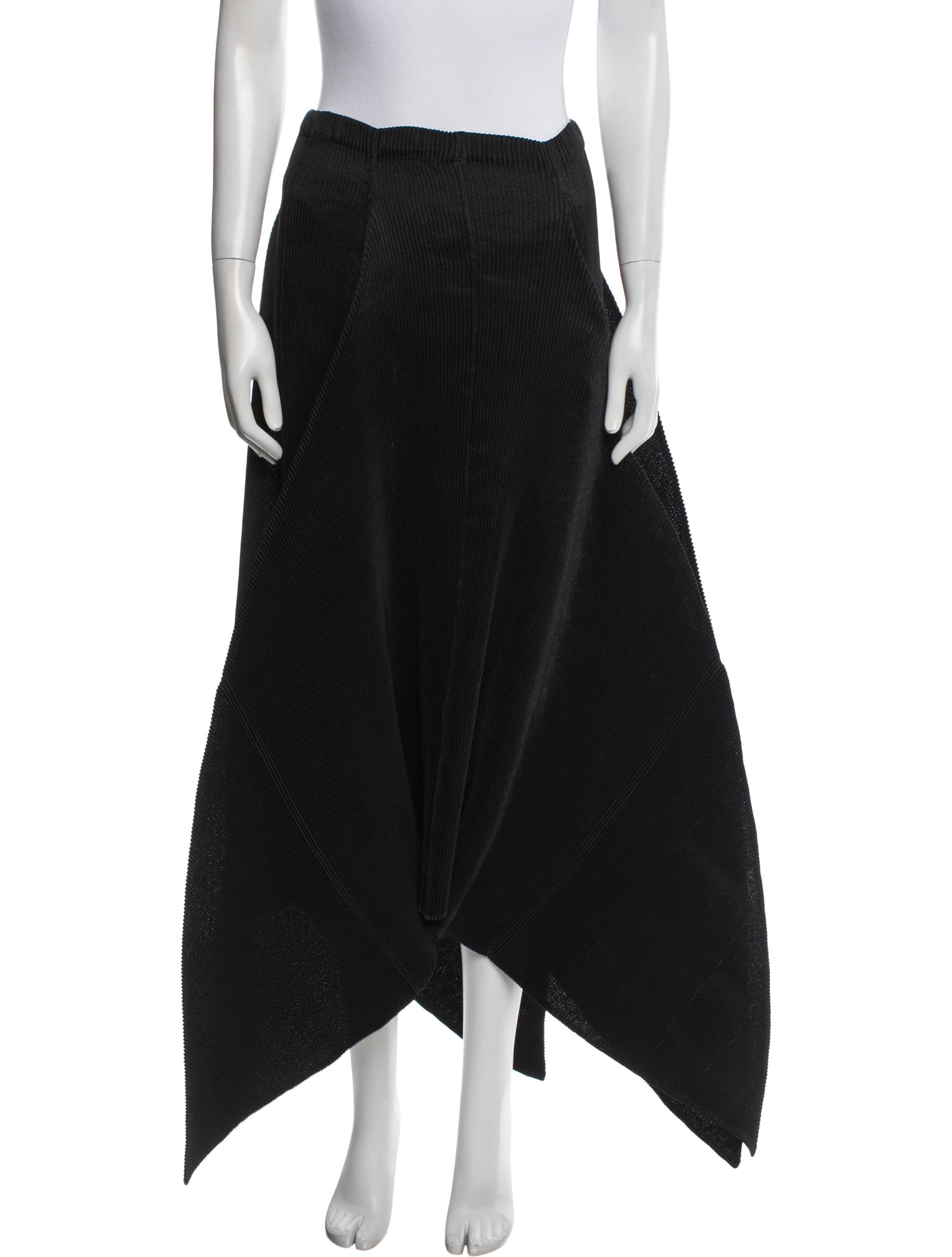 Issey Miyake Pleated Accents Long Skirt