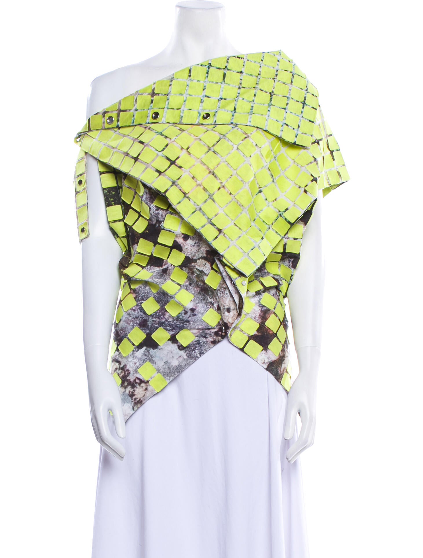 Issey Miyake 2018 Printed Blouse