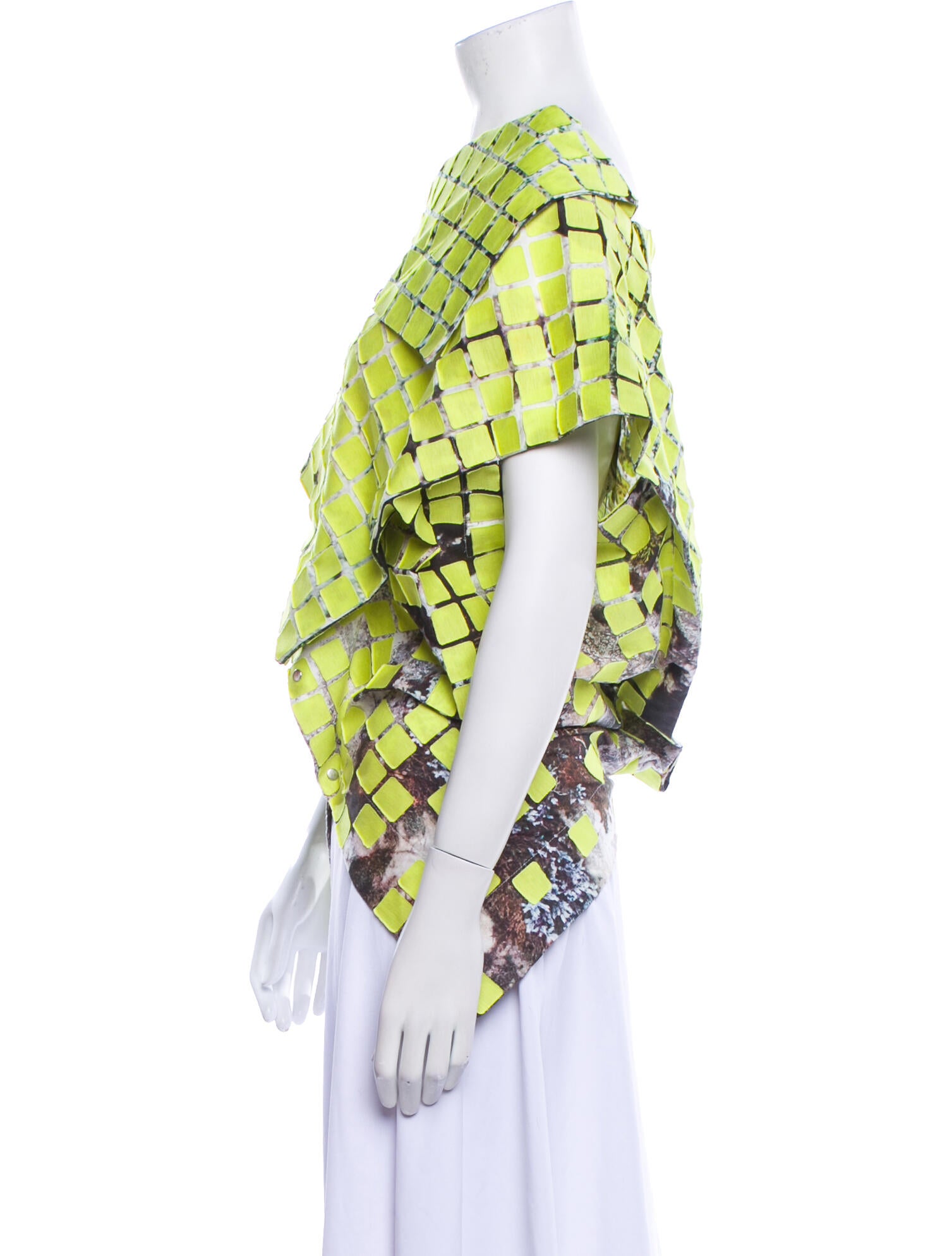 Issey Miyake 2018 Printed Blouse