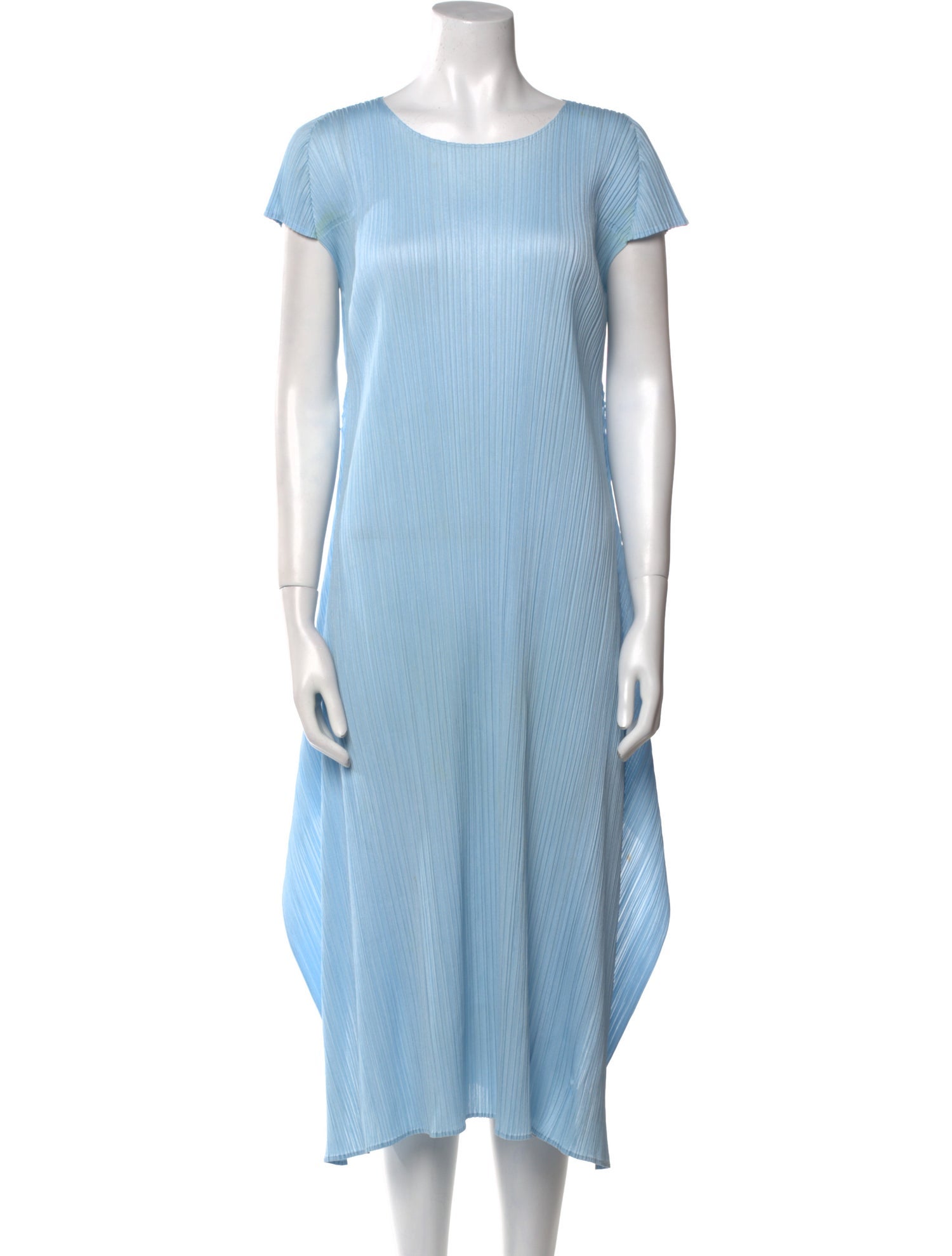 Issey Miyake Bateau Neckline Midi Length Dress