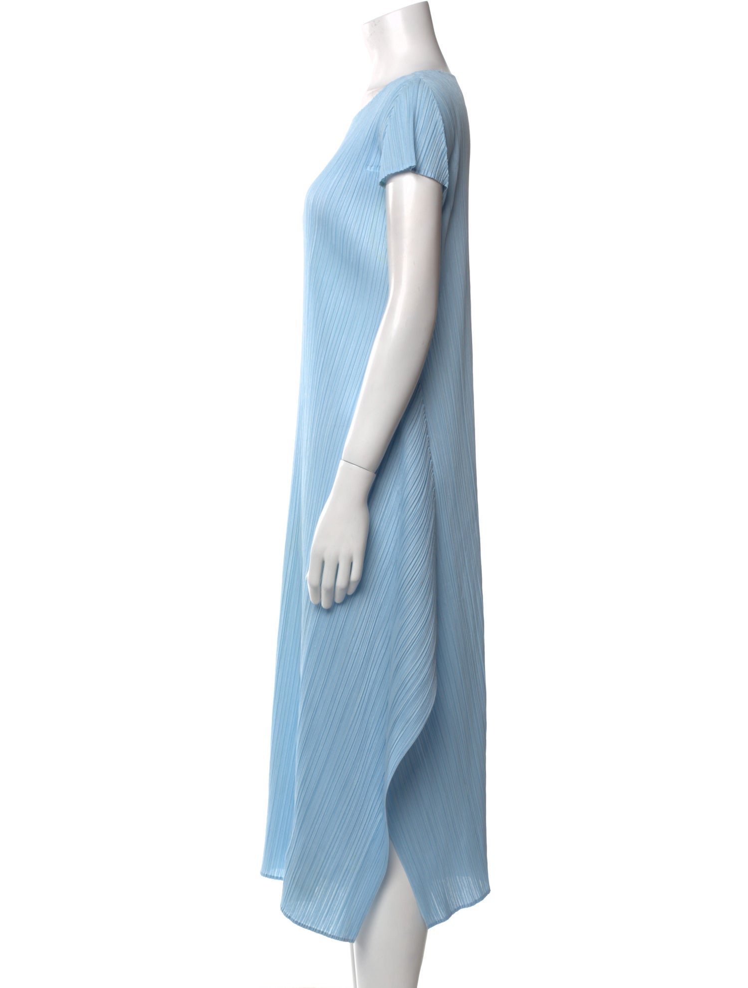 Issey Miyake Bateau Neckline Midi Length Dress