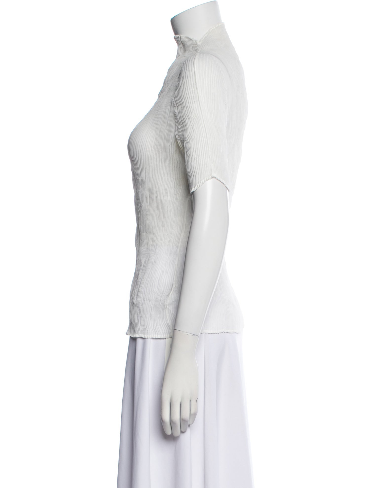 Issey Miyake 2013 Mock Neck Top