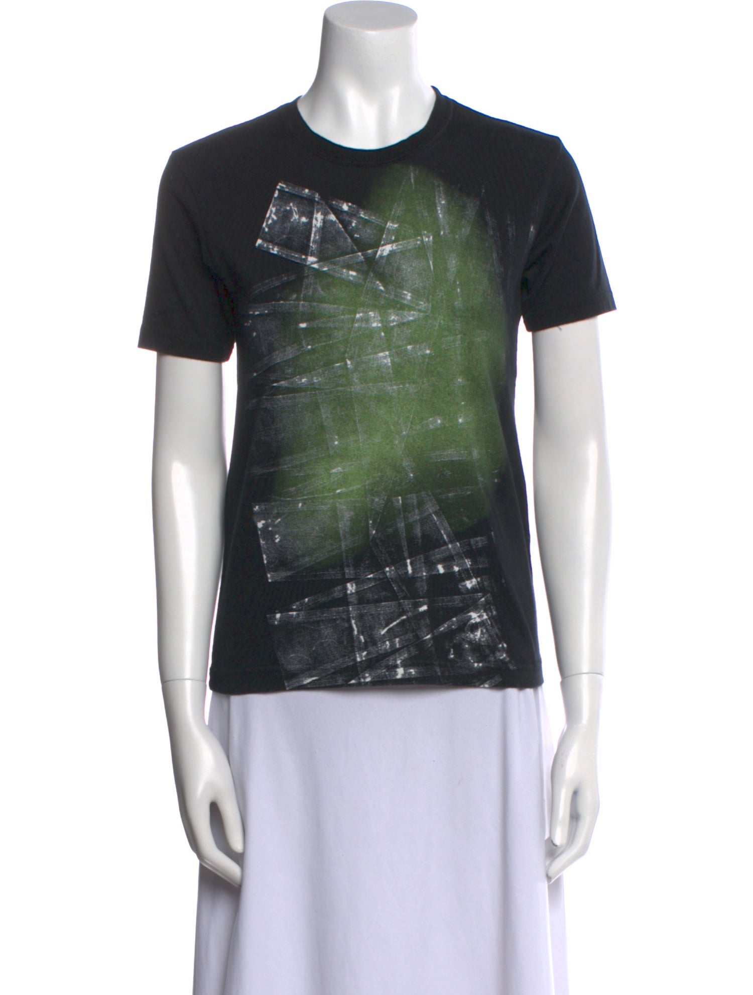 Issey Miyake Graphic Print Crew Neck T-Shirt