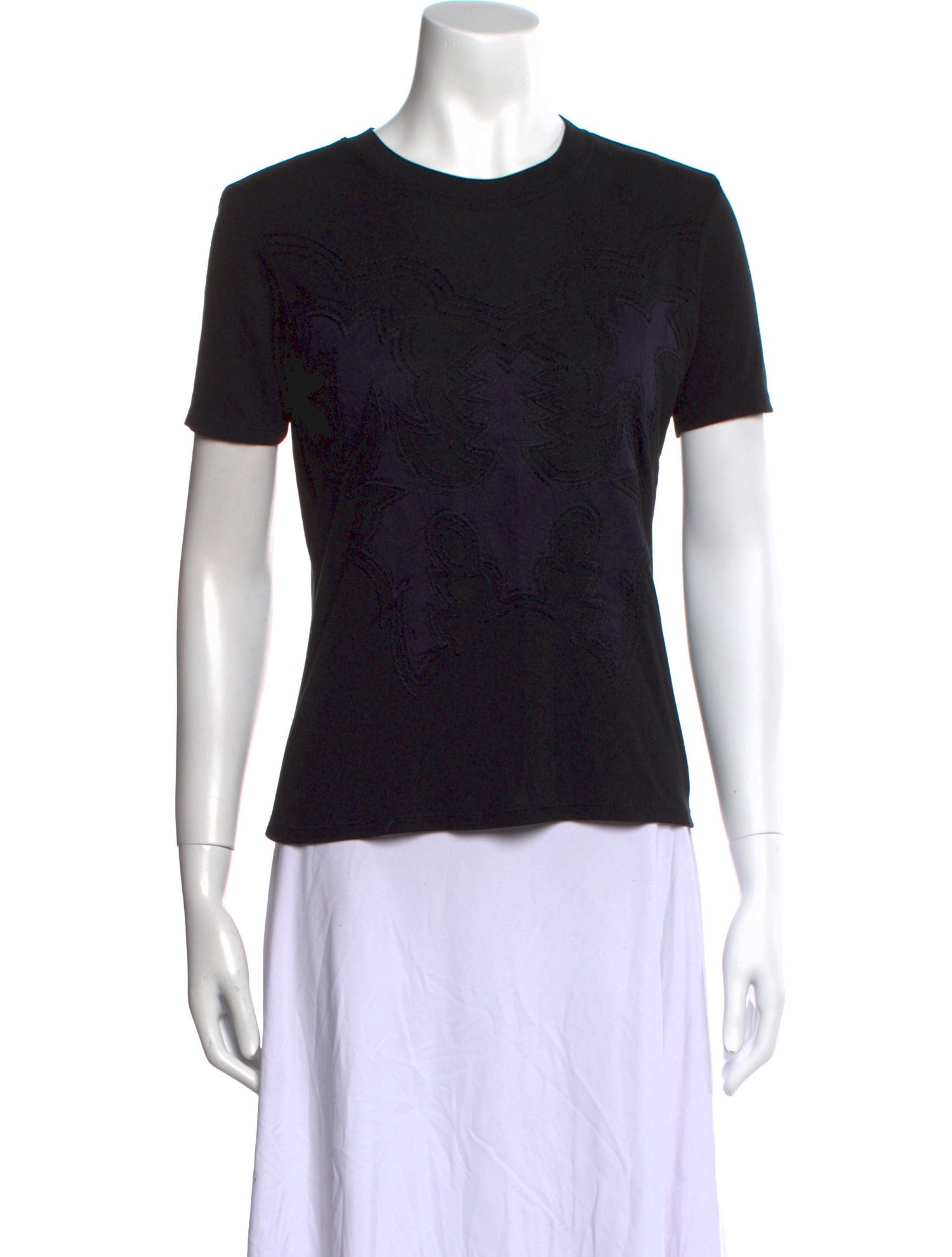 Issey Miyake Crew Neck Short Sleeve T-Shirt