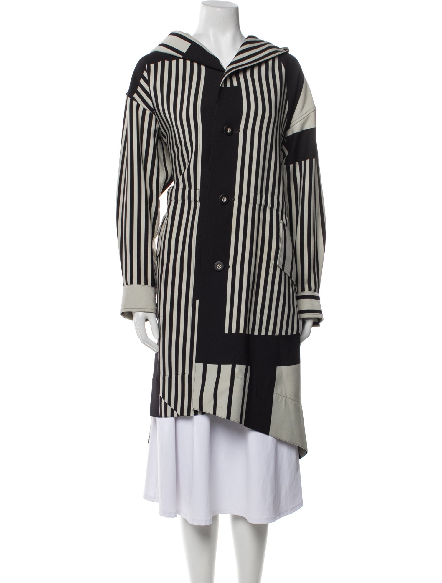 Issey Miyake 2019 Striped Coat