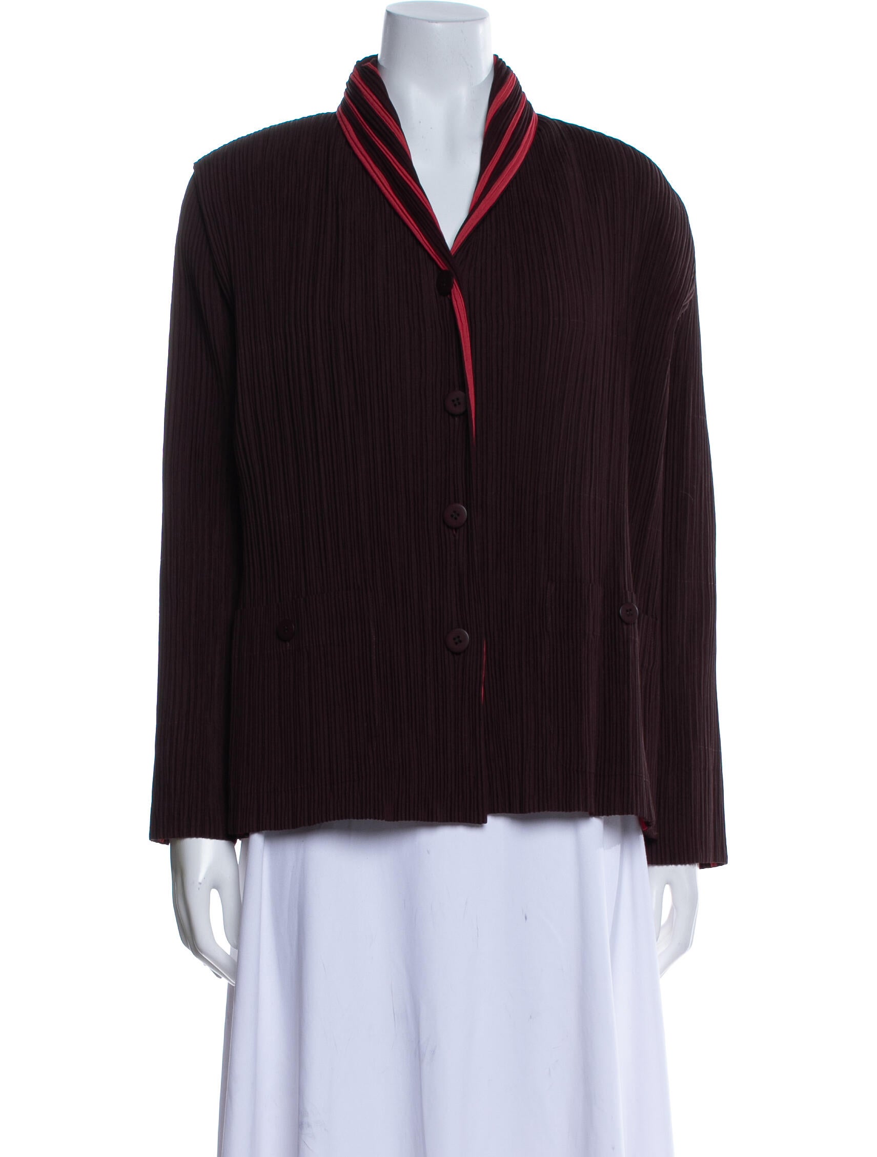 Issey Miyake Striped Jacket