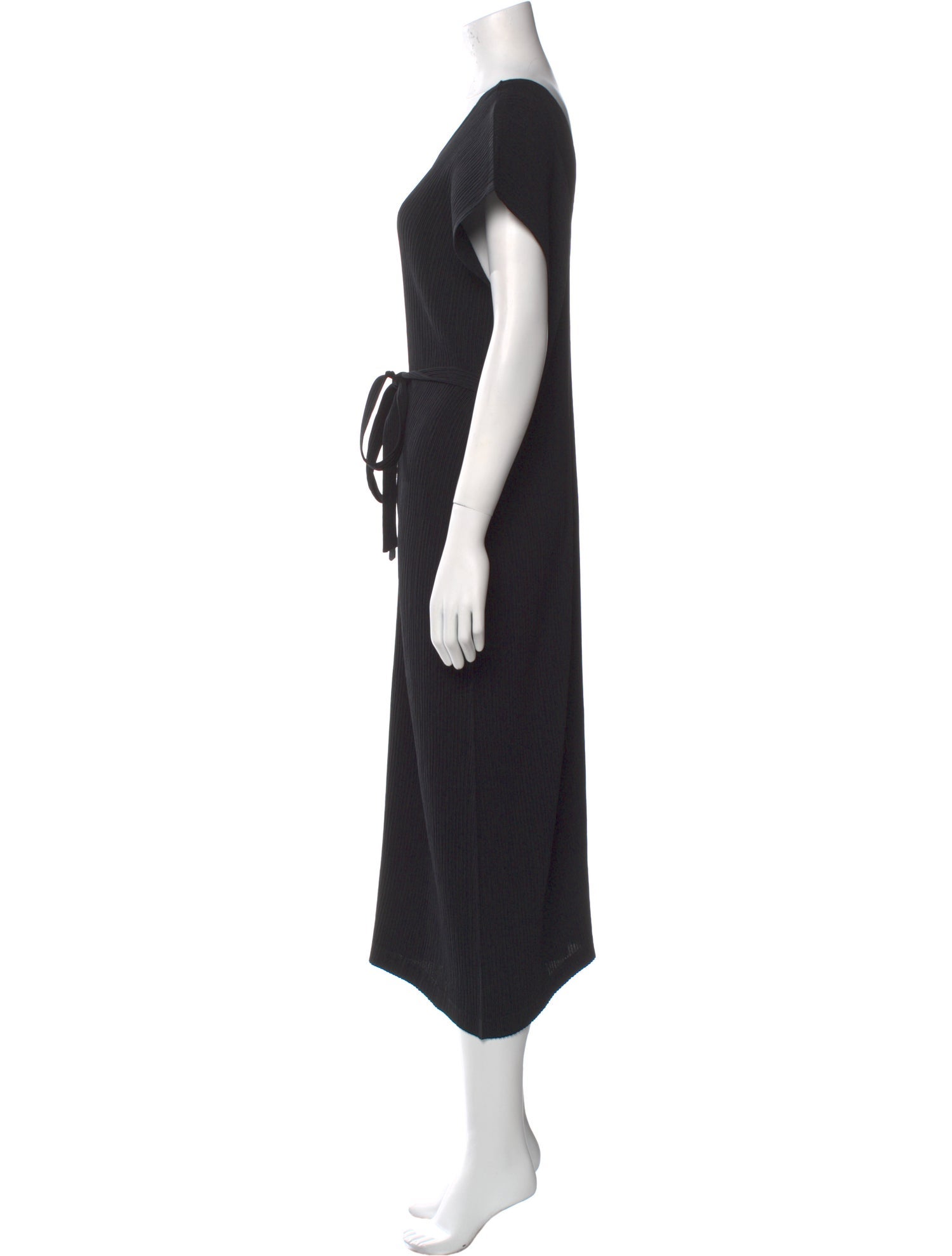 Issey Miyake V-Neck Long Dress