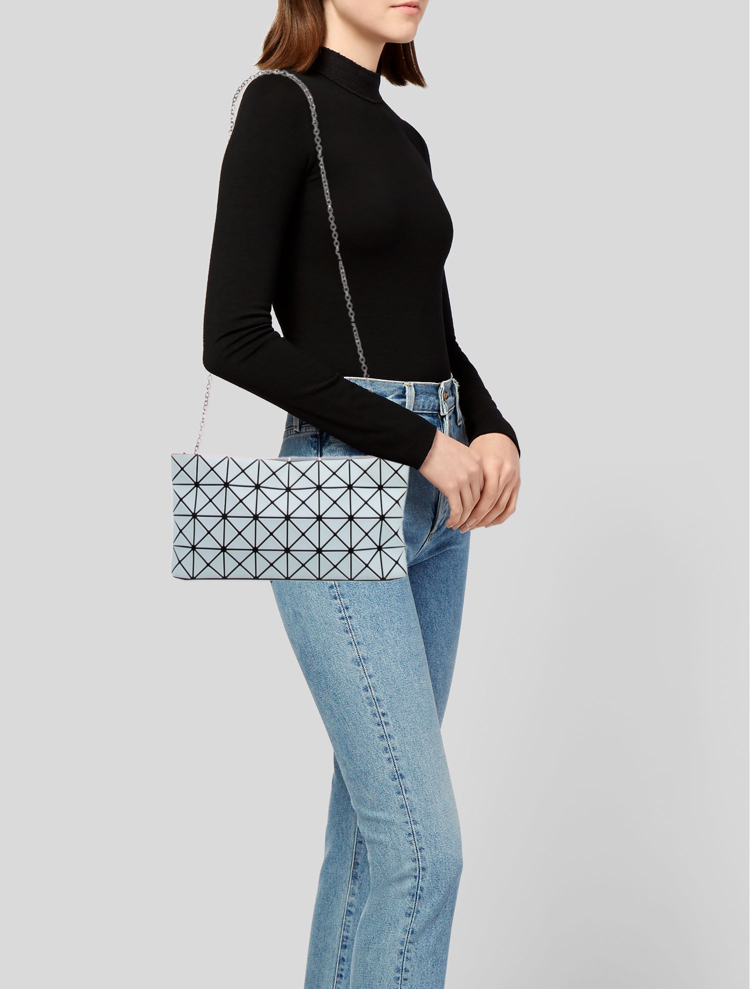 Bao Bao Issey Miyake Rubber Clutch