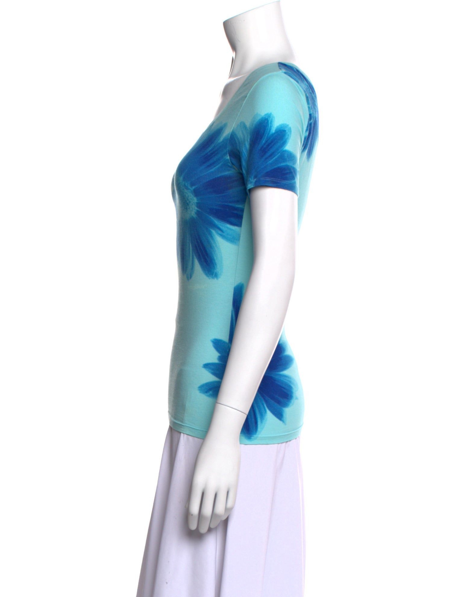 Issey Miyake Graphic Print Scoop Neck T-Shirt