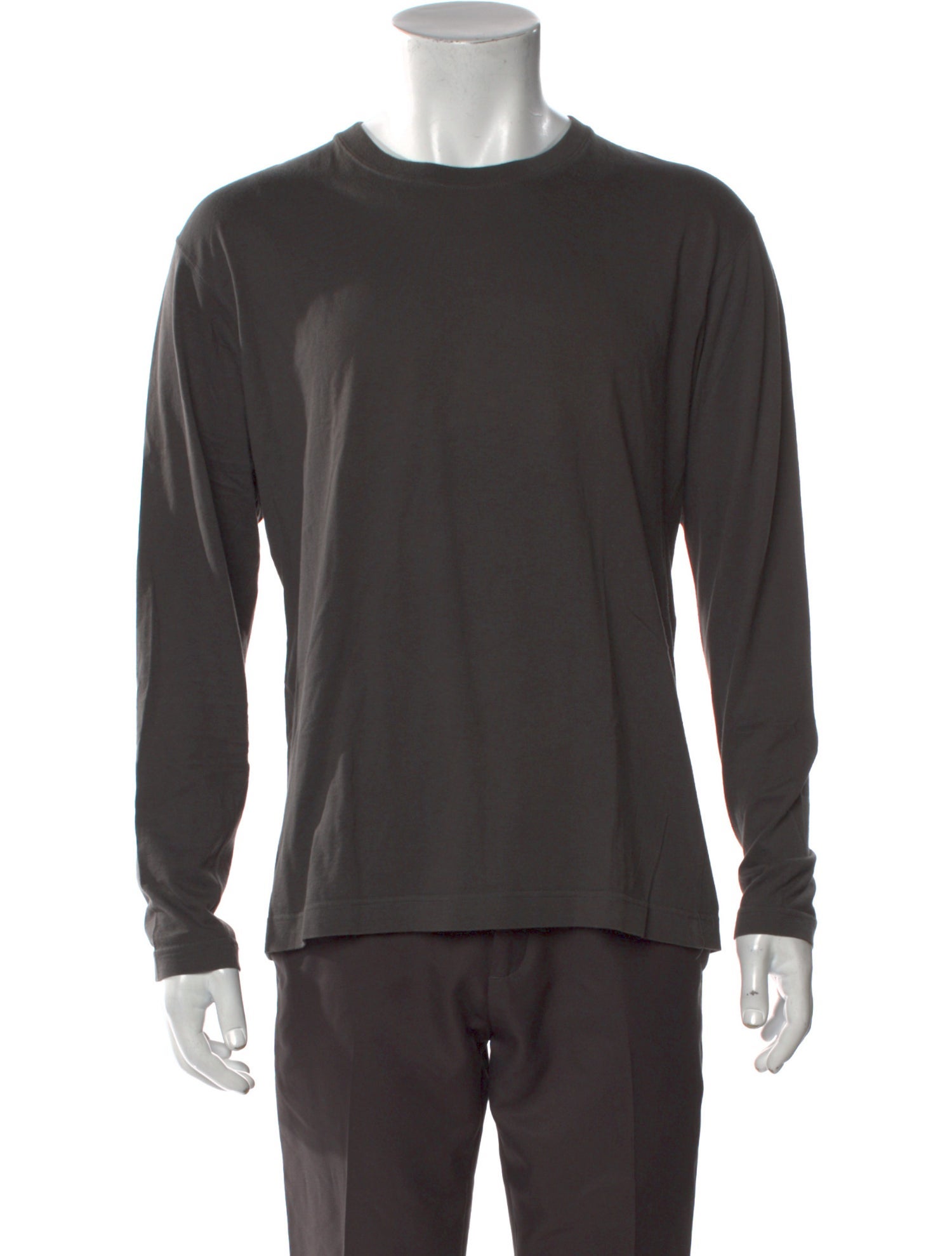 Issey Miyake Crew Neck Long Sleeve T-Shirt